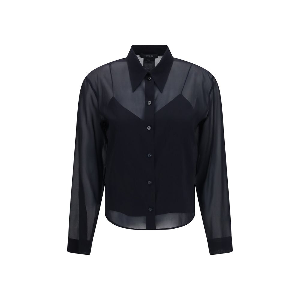 Black Silk Shirt