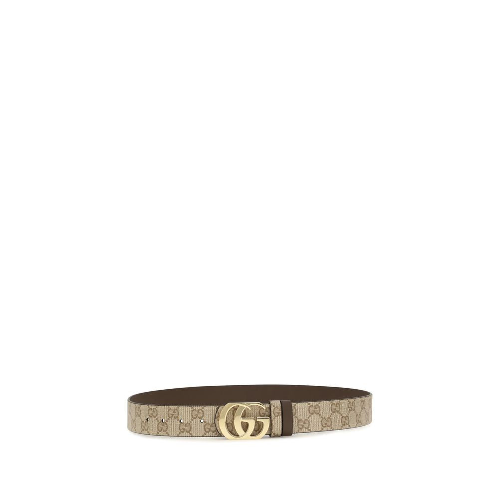 Cinturón regular Gucci de piel de becerro beige Bos Taurus