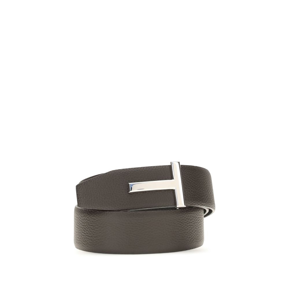 Cinturón Tom Ford de piel de becerro marrón Bos Taurus