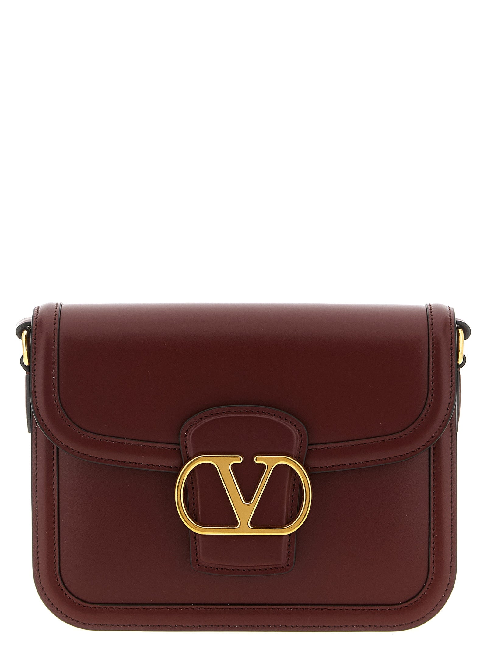 Bordeaux Calfskin Crossbody Bag