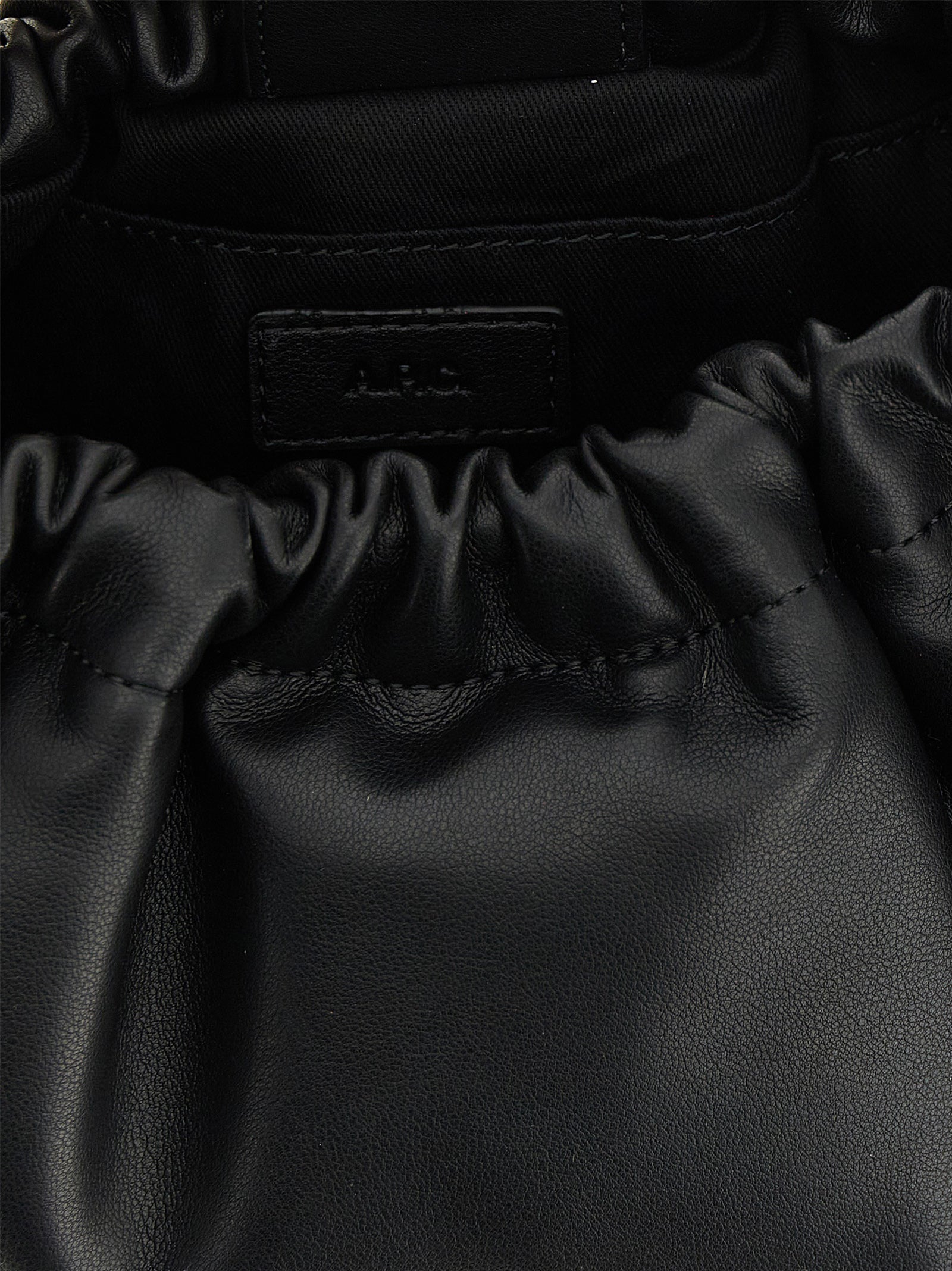 Black Polyethylene Shoulder Bag