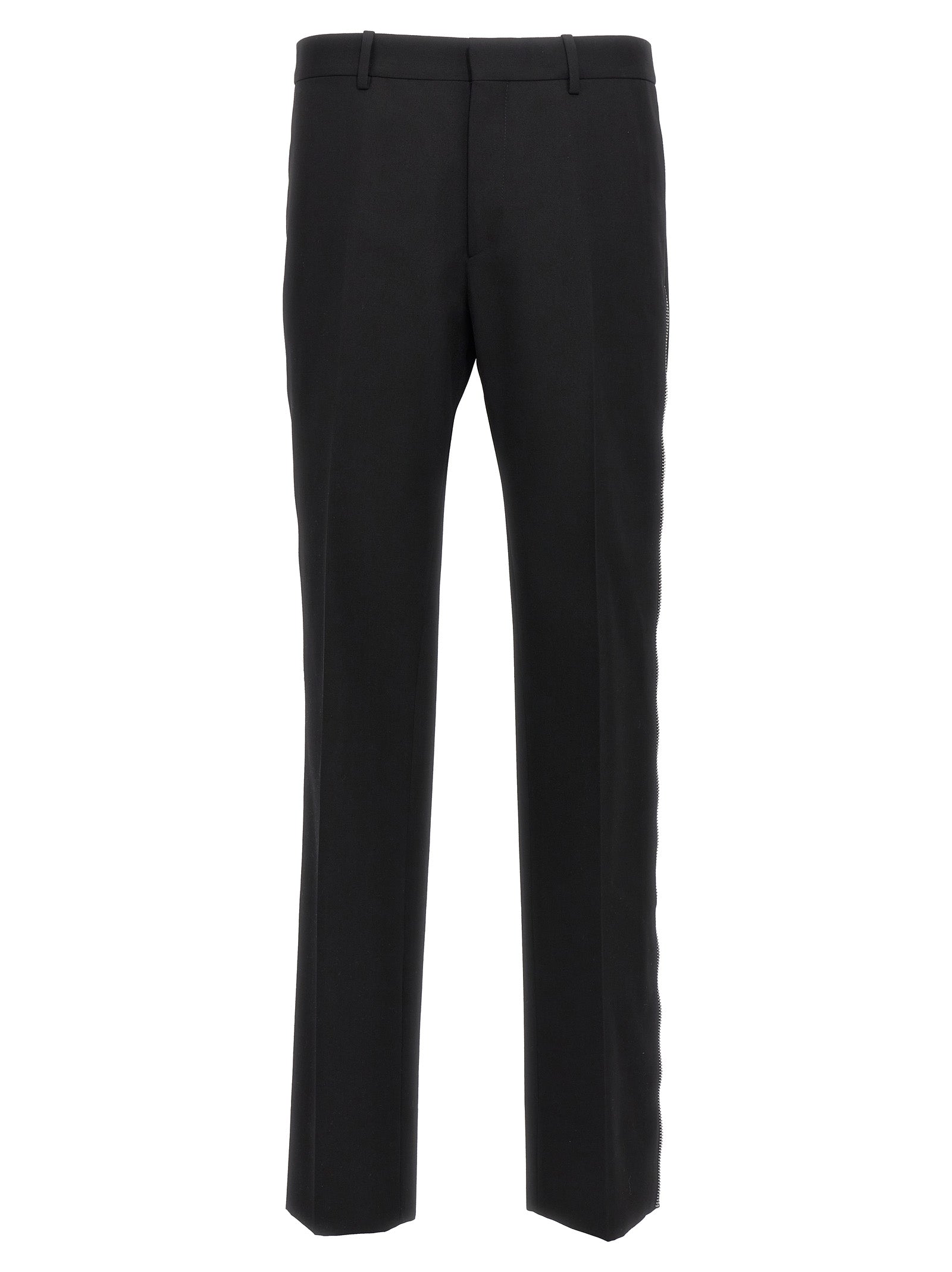 Black Virgin Wool Dress Pants