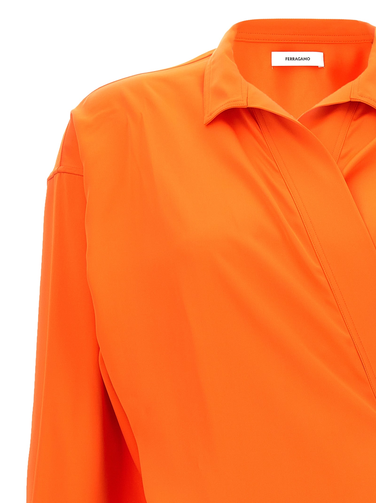 Orange Viscose Blouse