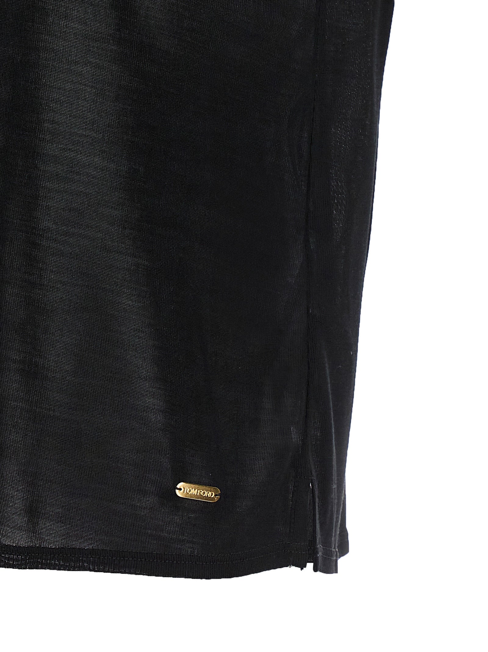Black Silk T-Shirt