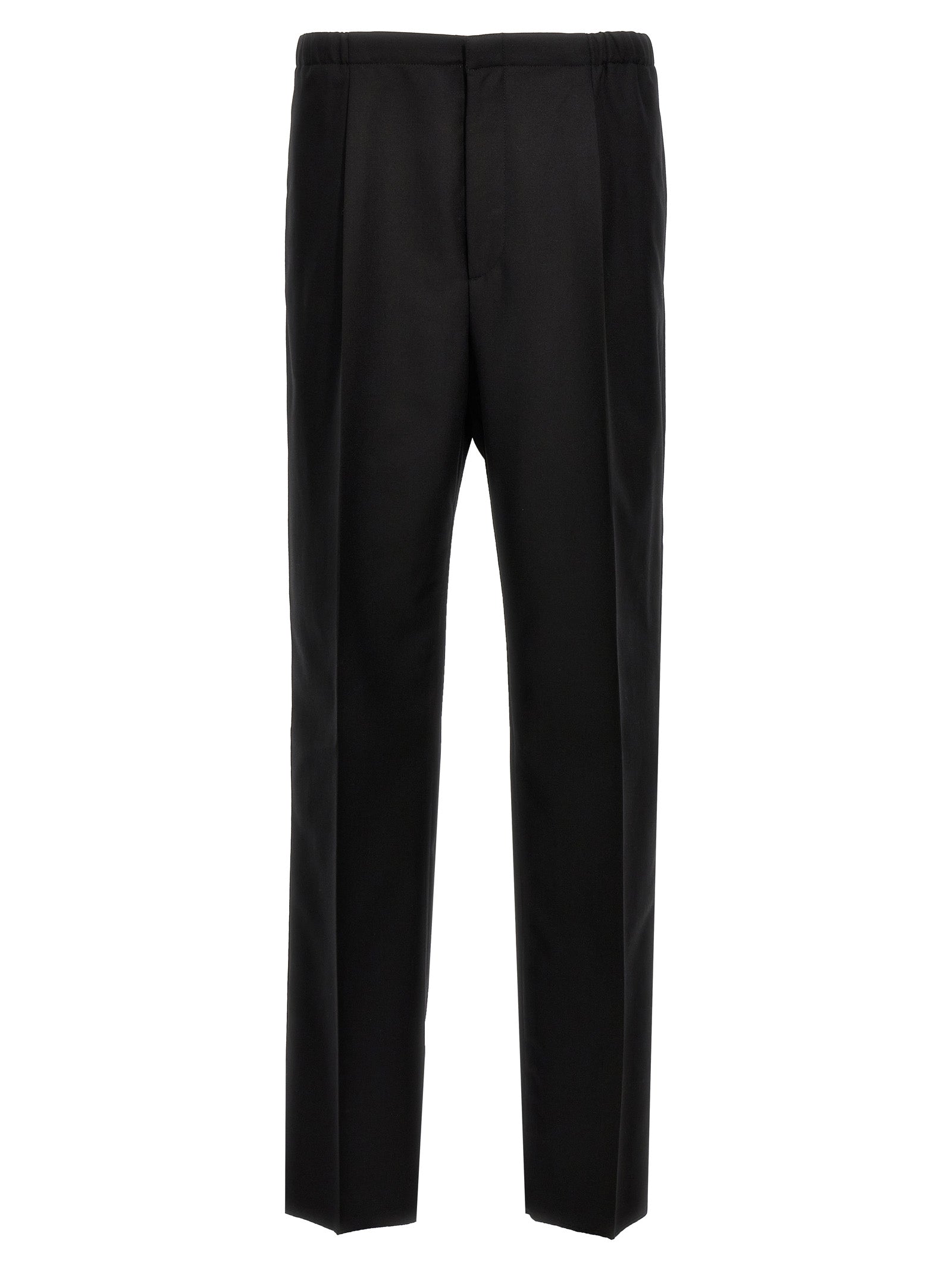 Black Virgin Wool Dress Pants