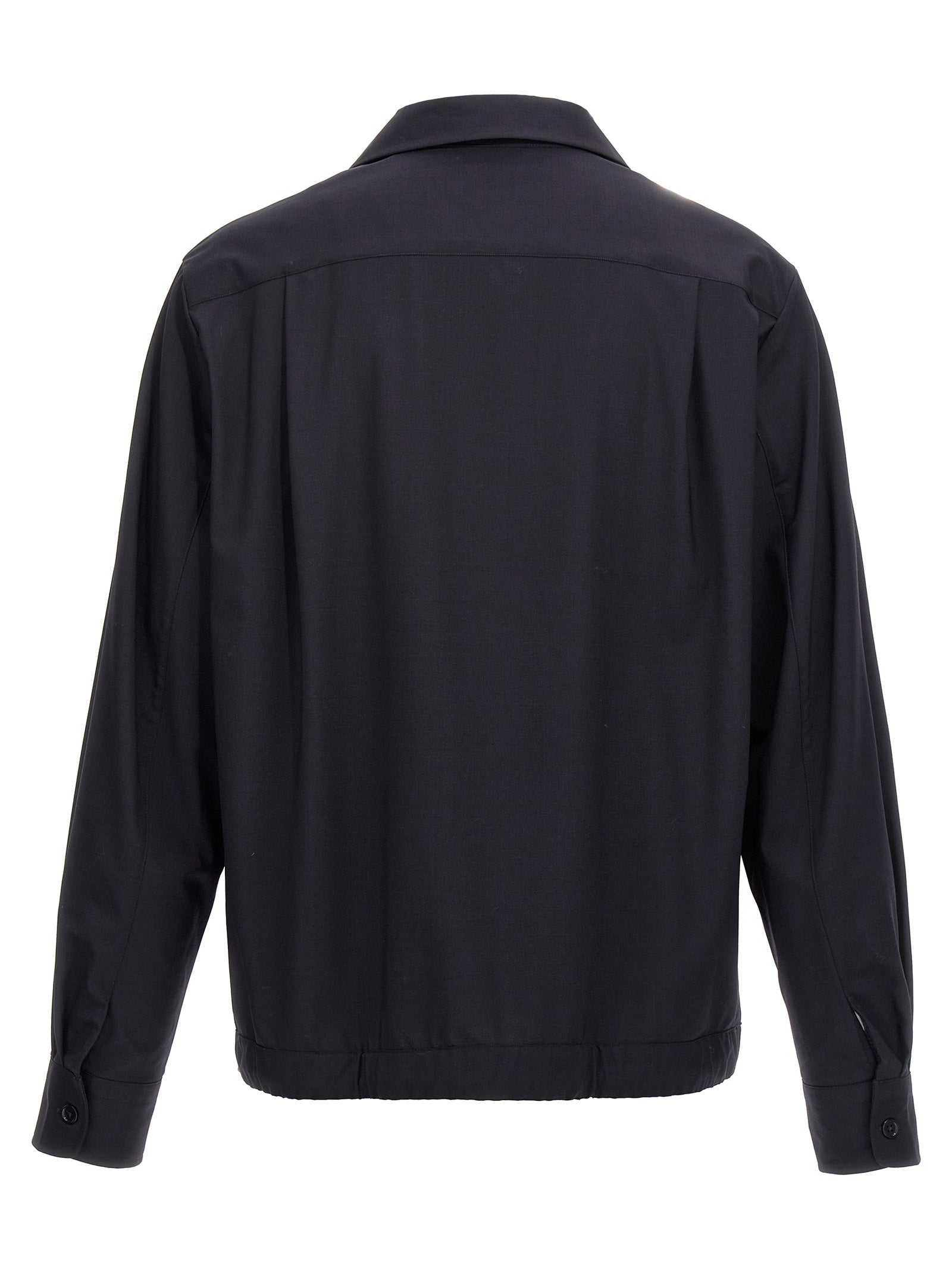 Blue Elastane Blouse