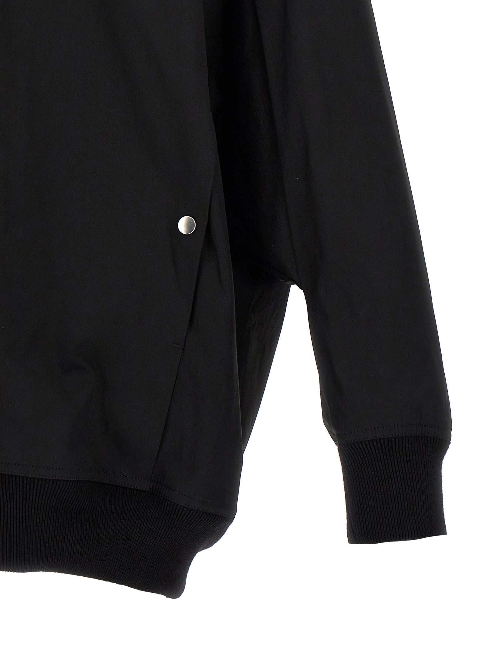 Black Nylon Bomber
