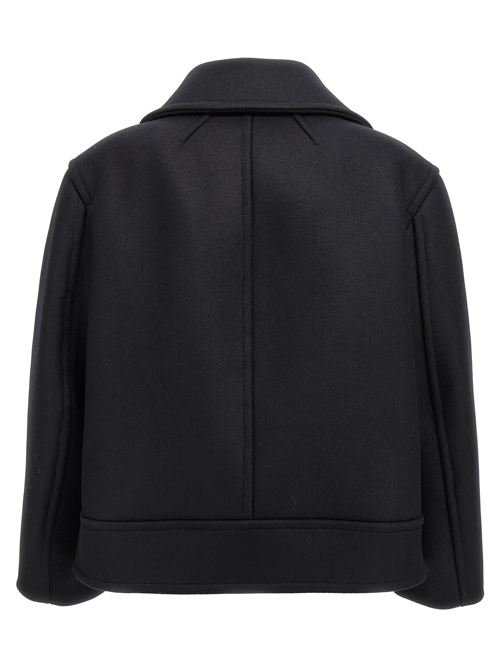 Black Virgin Wool Coat