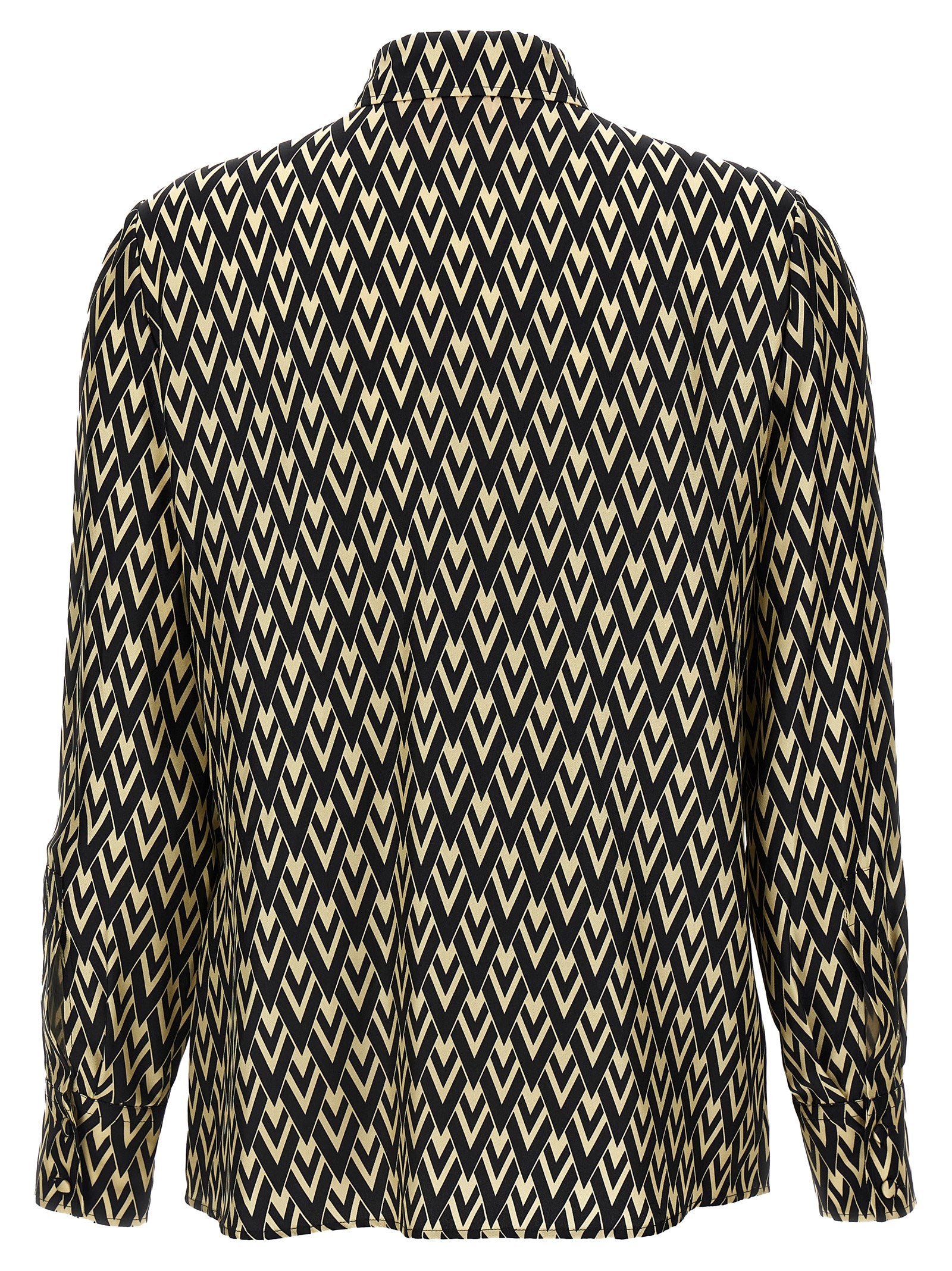 Bicolor Silk Blouse