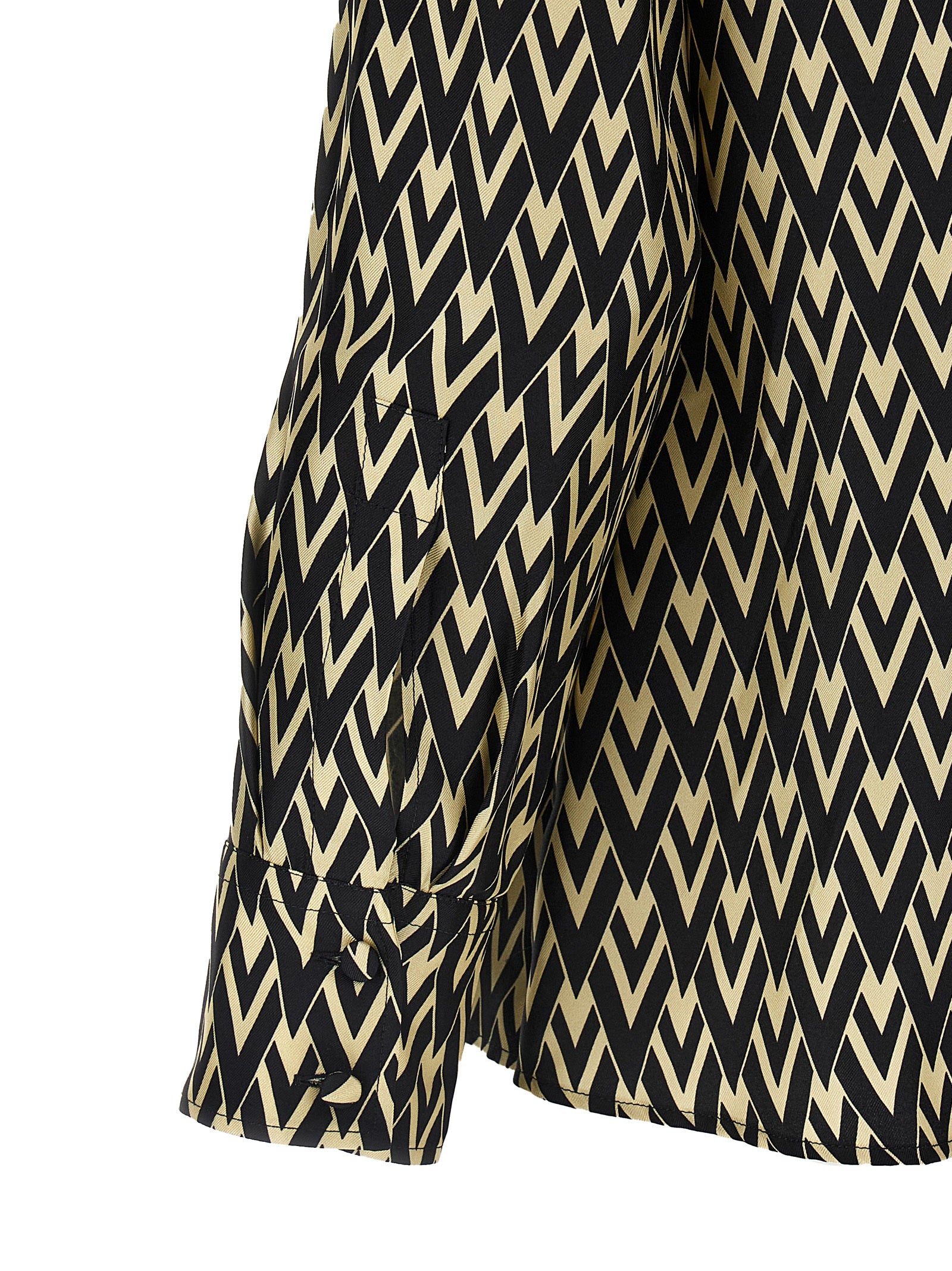 Bicolor Silk Blouse