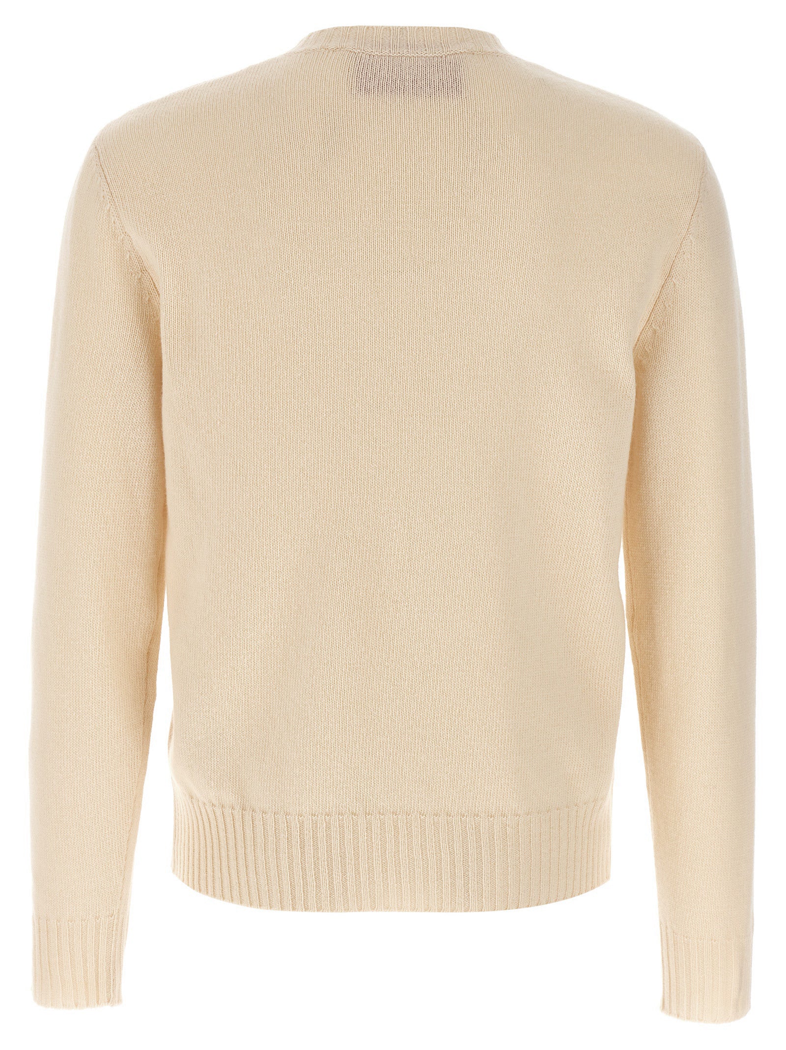 Beige Virgin Wool Cardigan