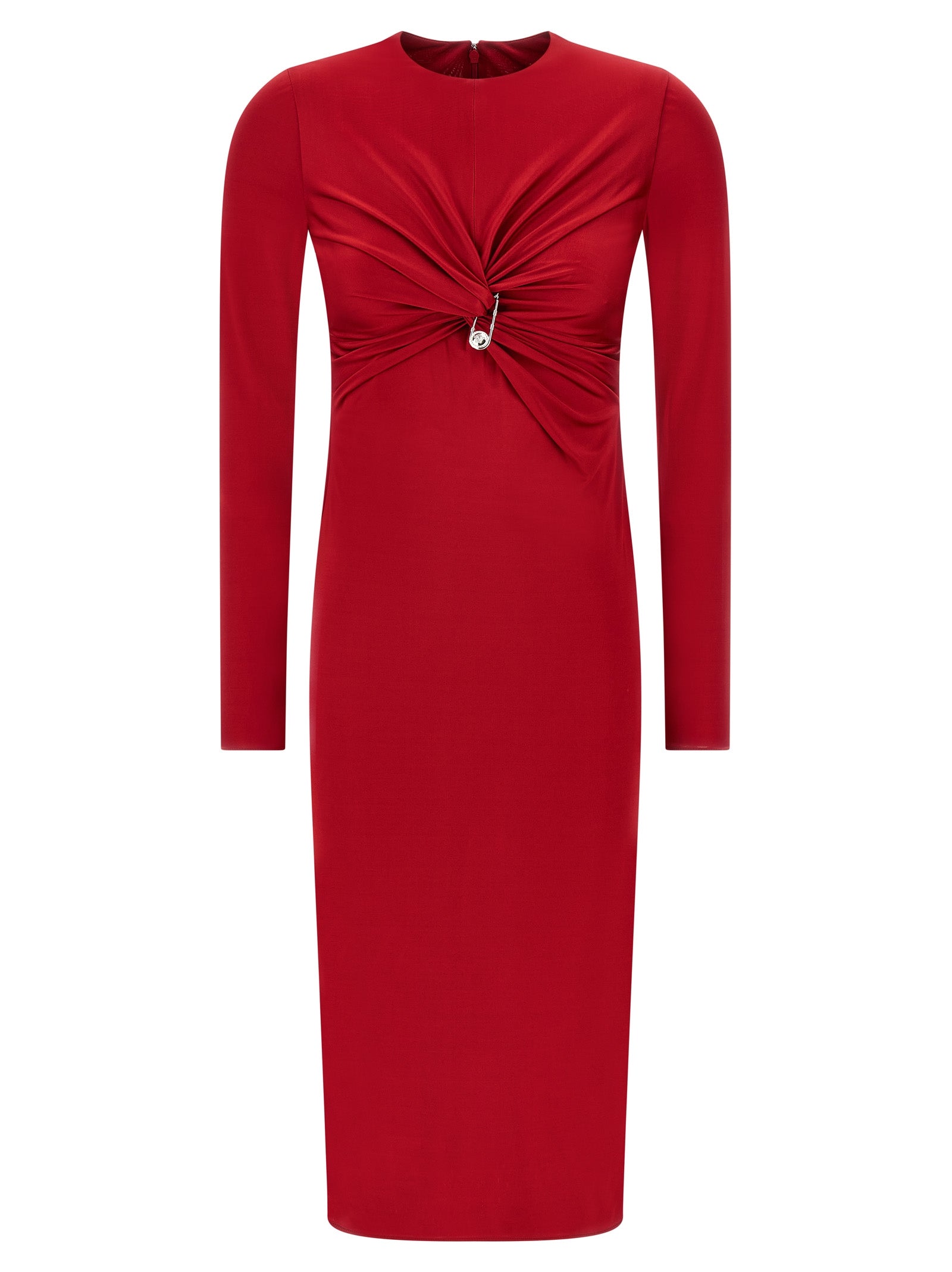 Multicolor Viscose Midi Dress