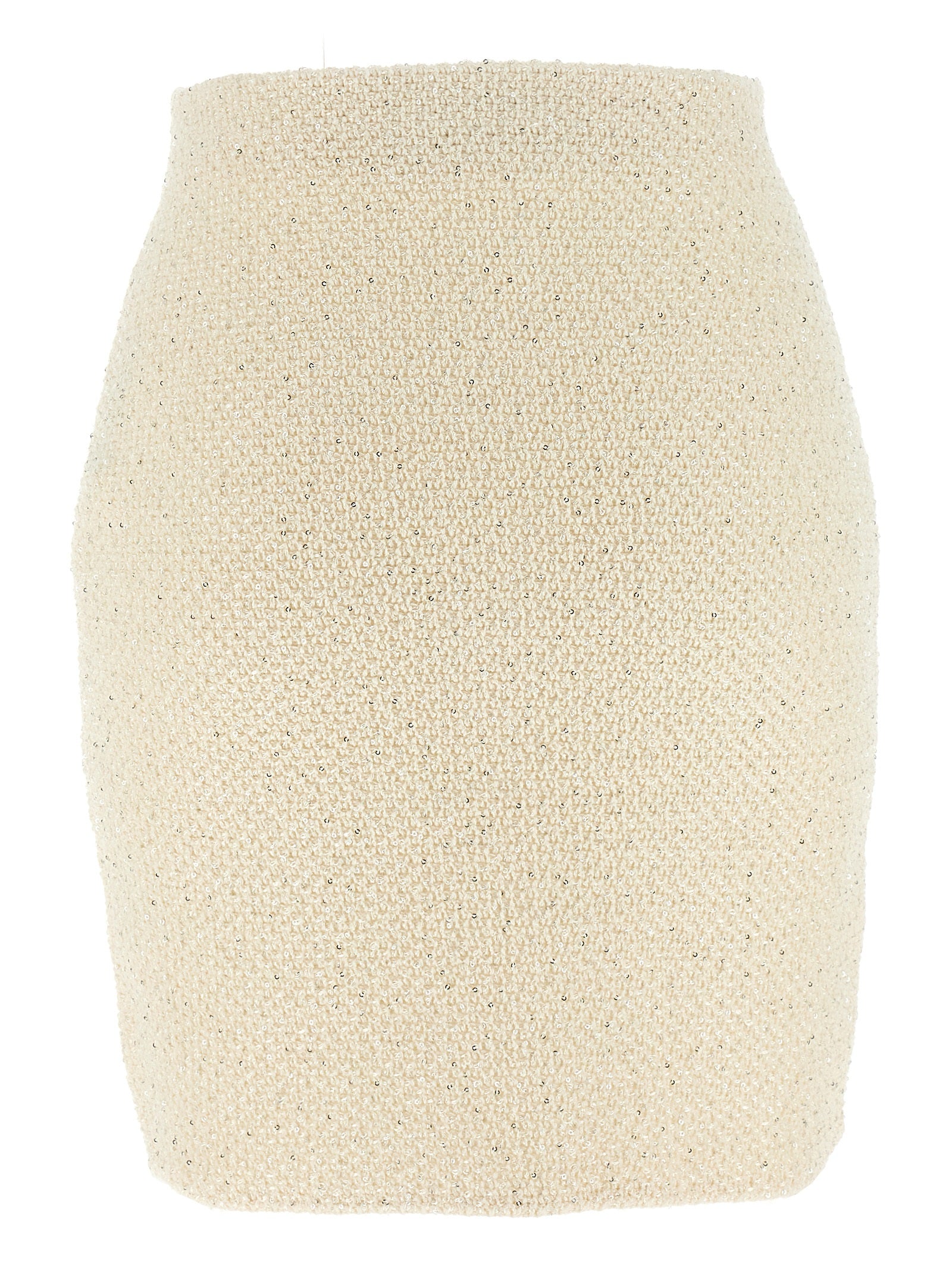 Bicolor Cotton Long Skirt