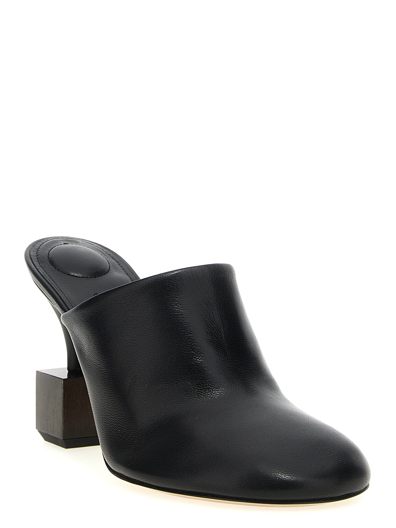 Black Lamb Leather High Heel Pumps