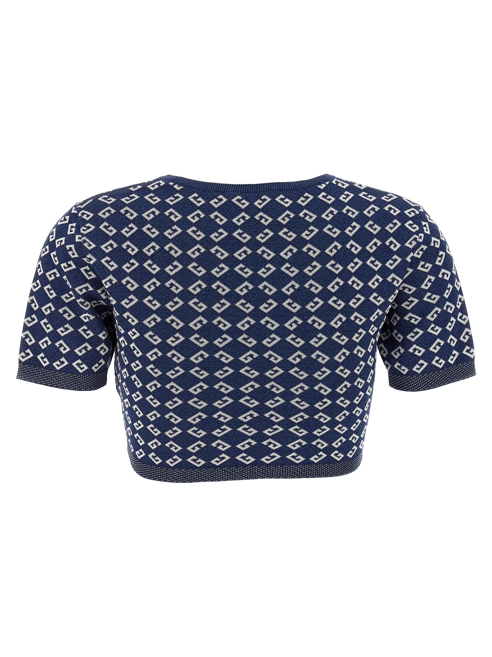 Blue Viscose T-Shirt