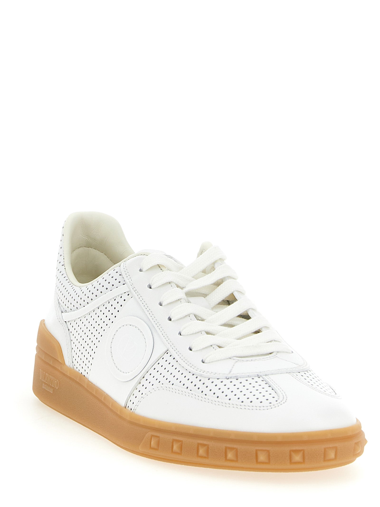 White Calfskin Low Top Sneakers