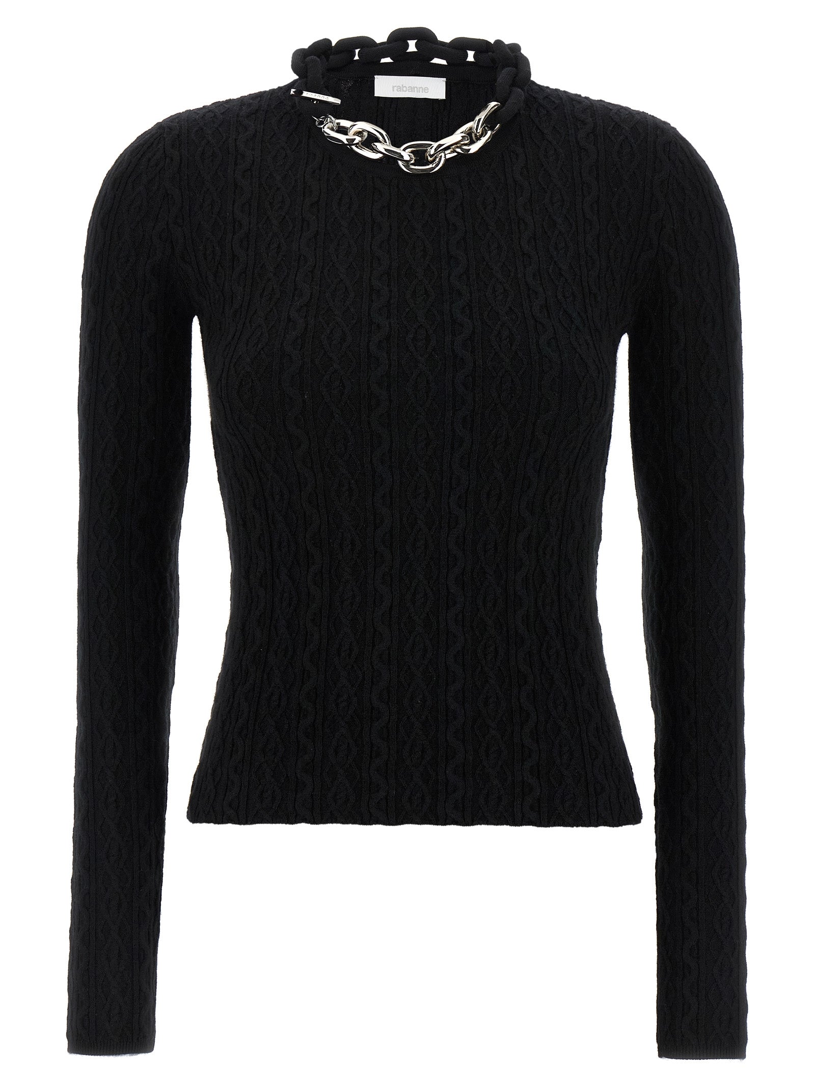 Black Wool Cardigan