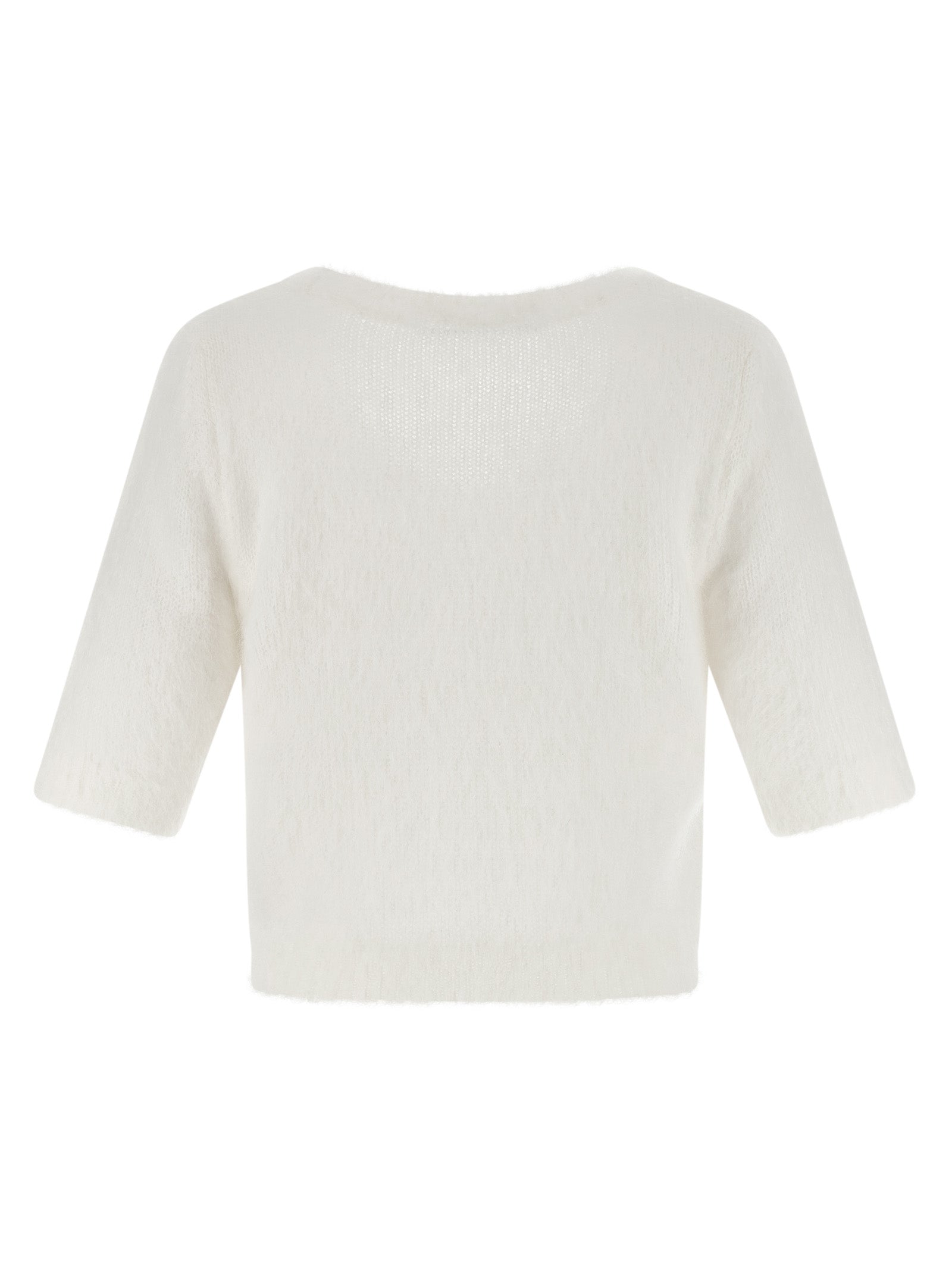 White Wool Cardigan