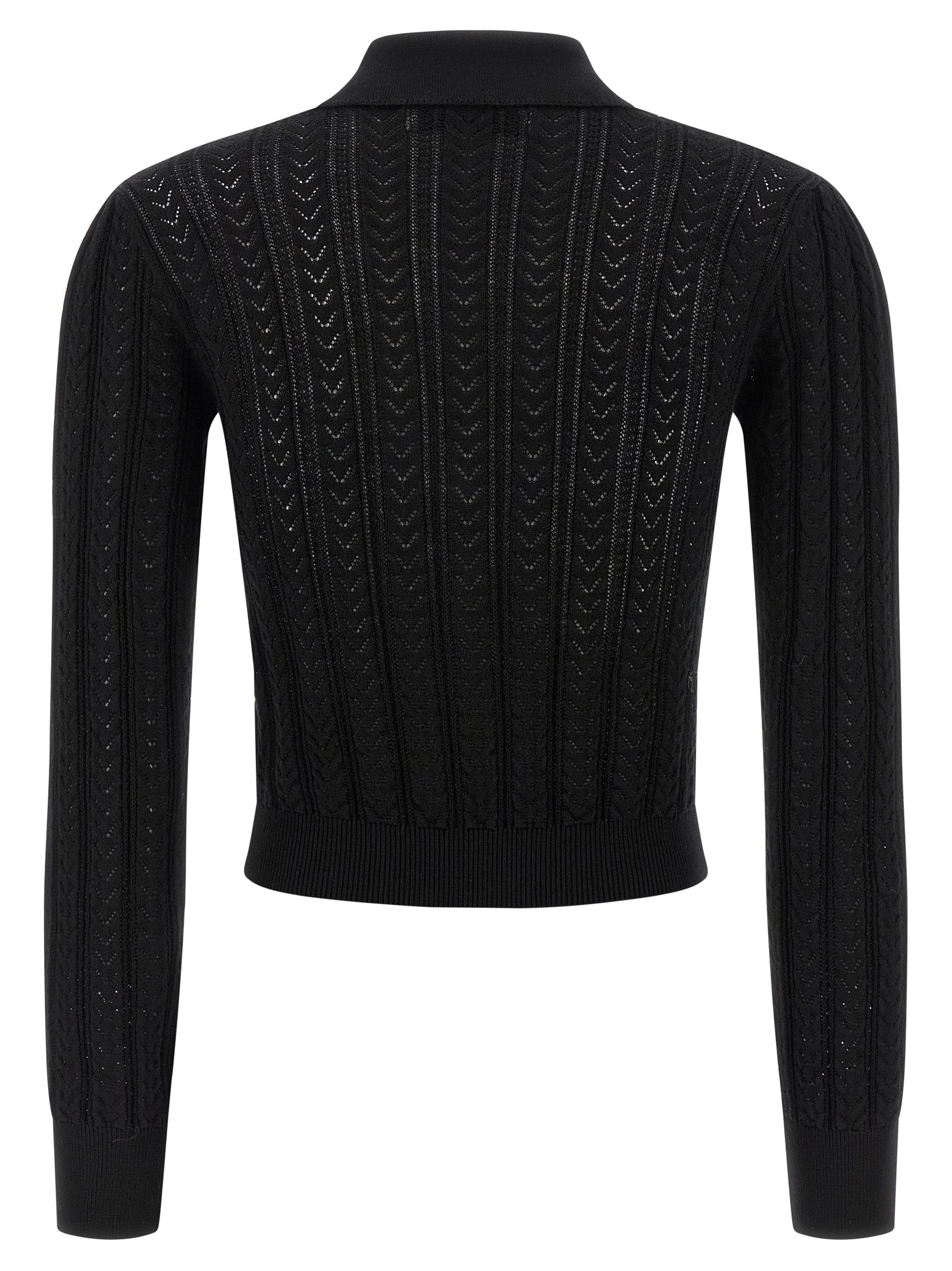 Black Cotton Cardigan