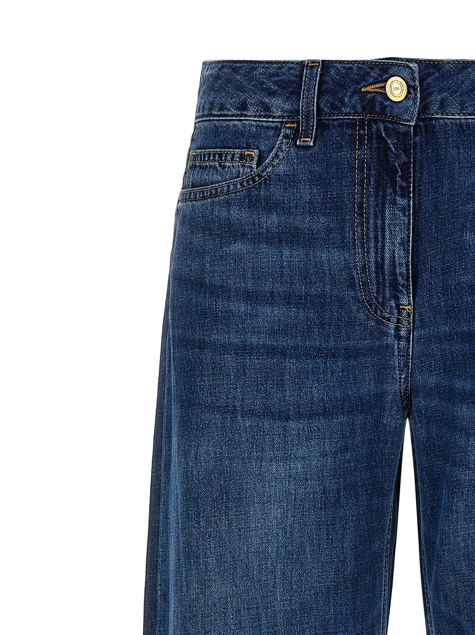 Blue Cotton Jeans Denim