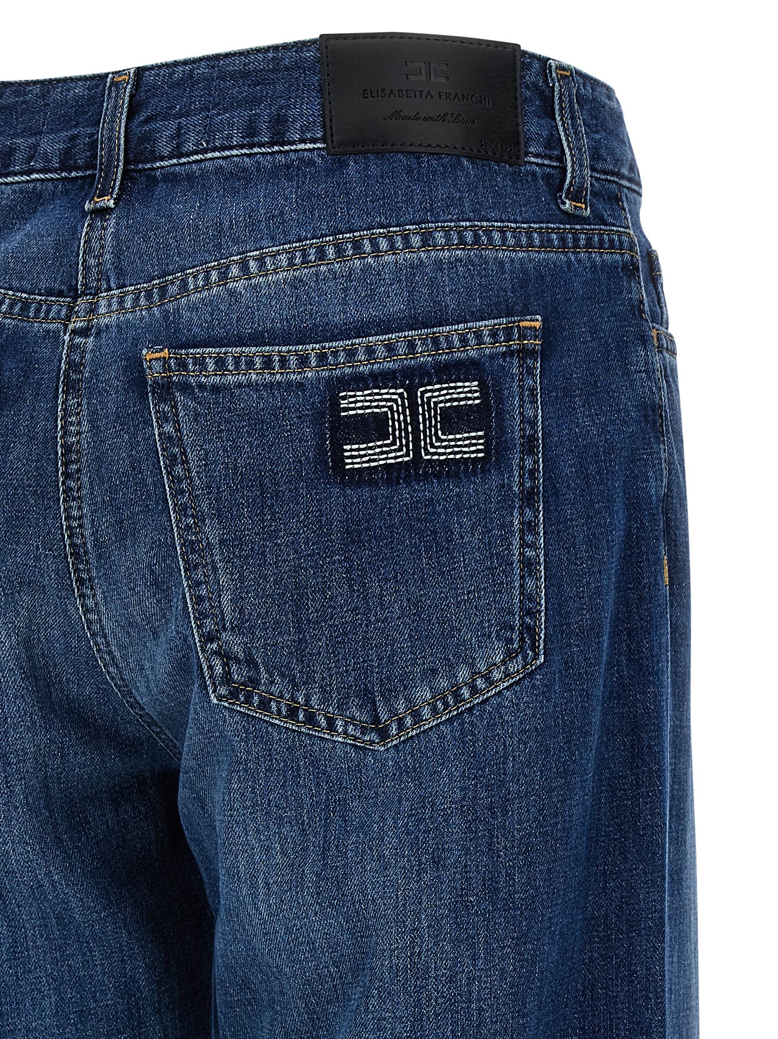 Blue Cotton Jeans Denim