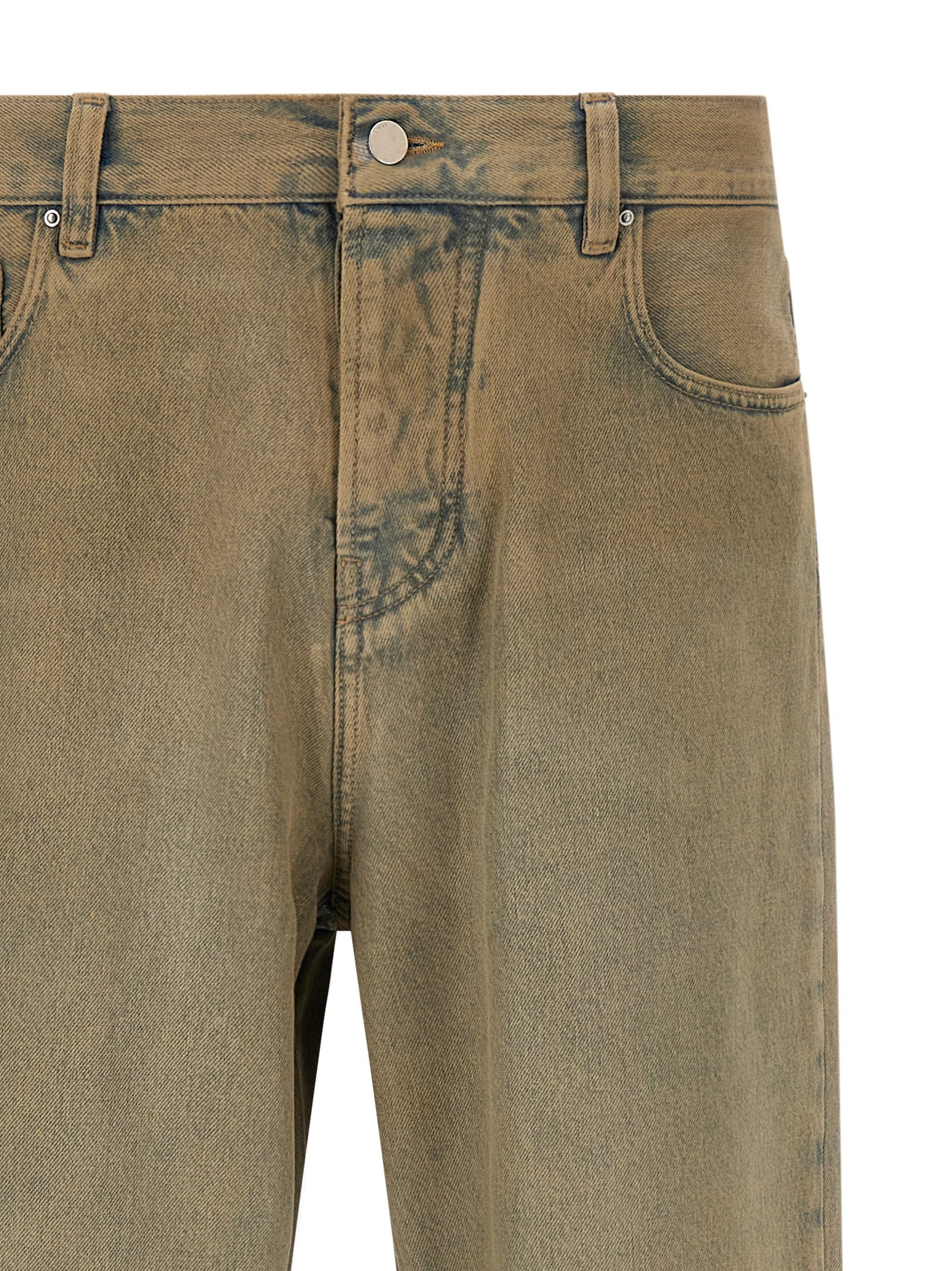 Amiri beige jeans med rette ben i bomull