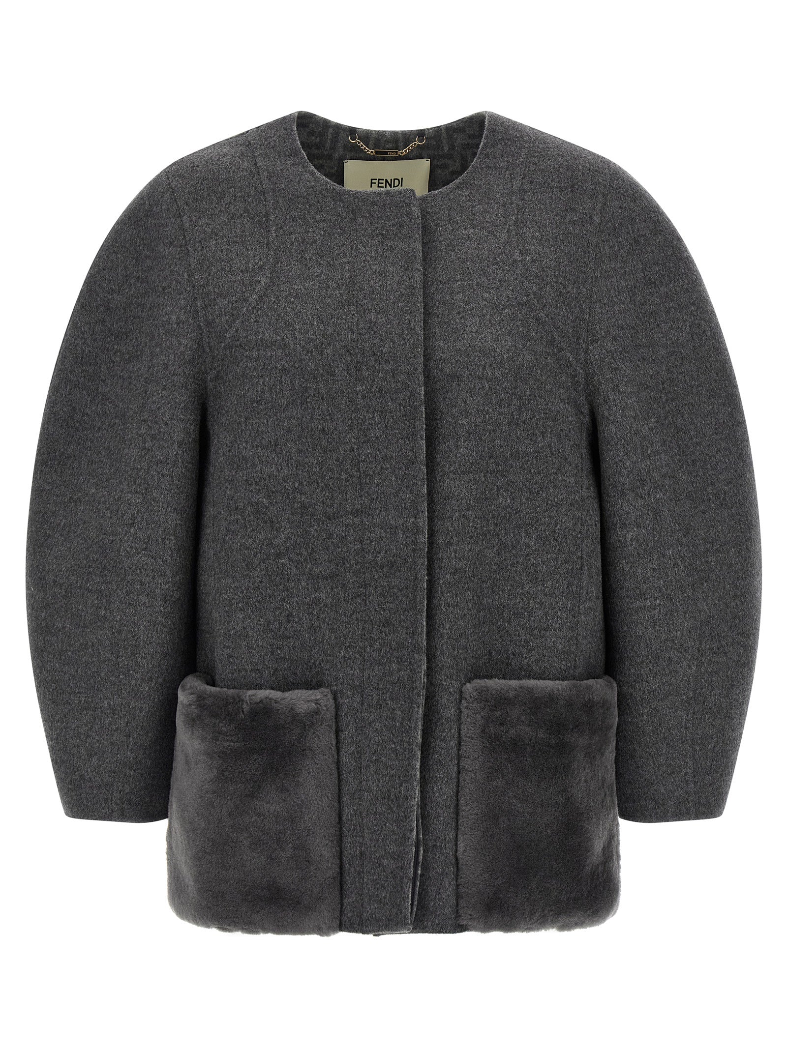 Gray Virgin Wool Coat