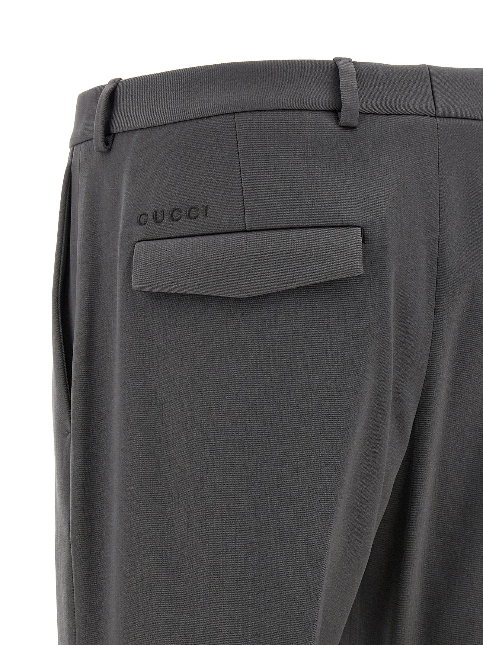 Gray Wool Dress Pants