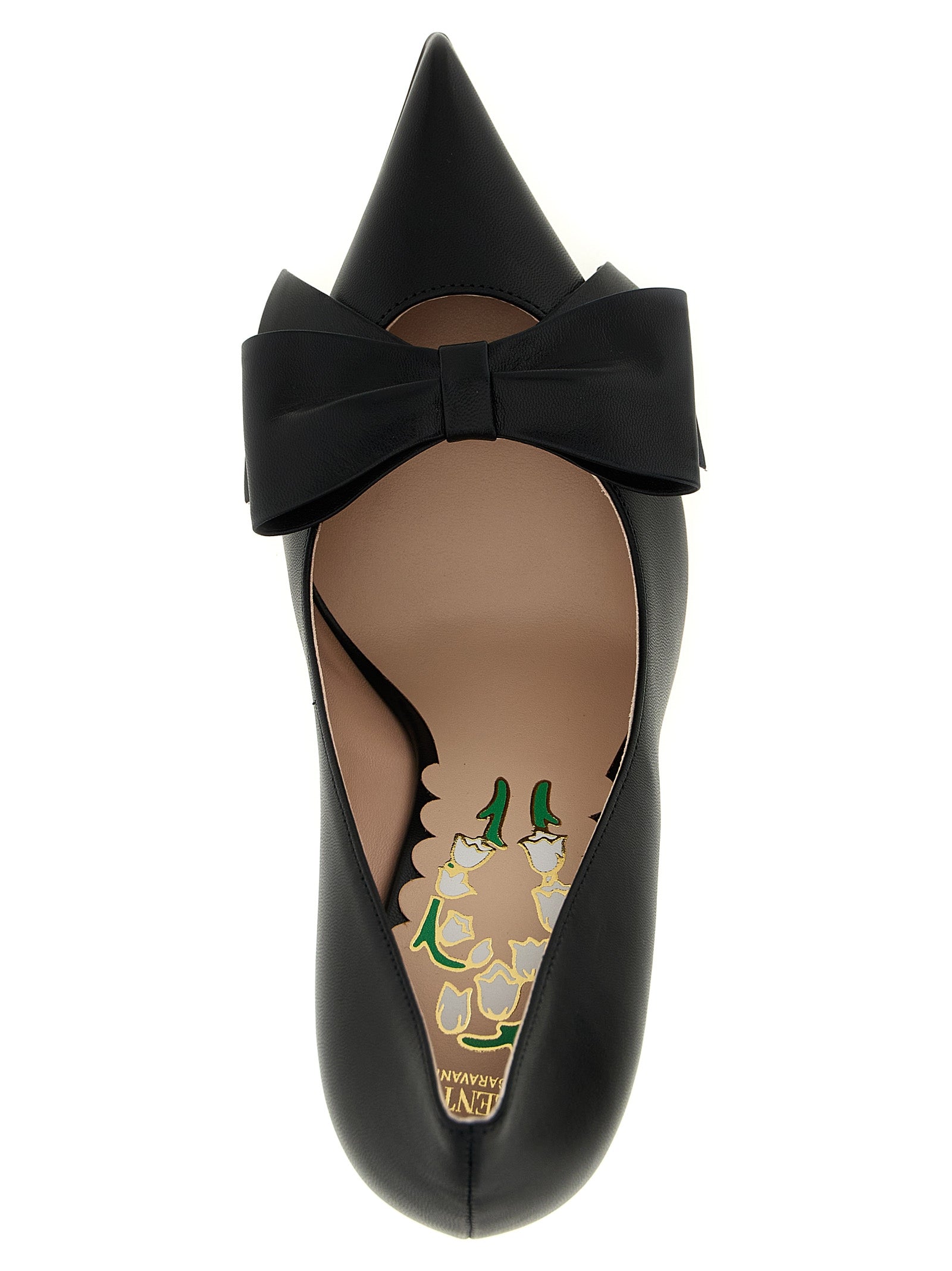 Black Calfskin High Heel Pumps
