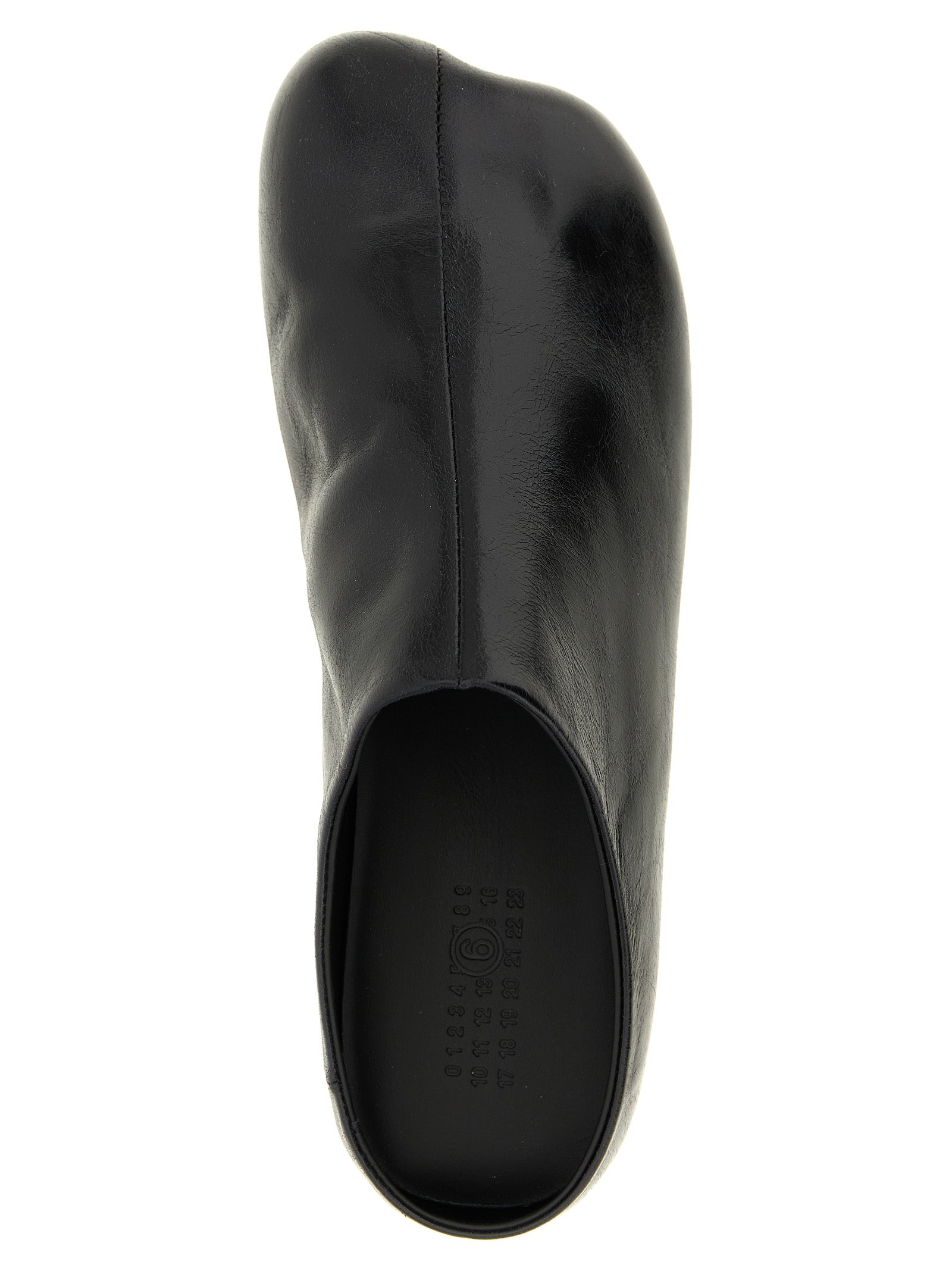 Black Calfskin Clogs