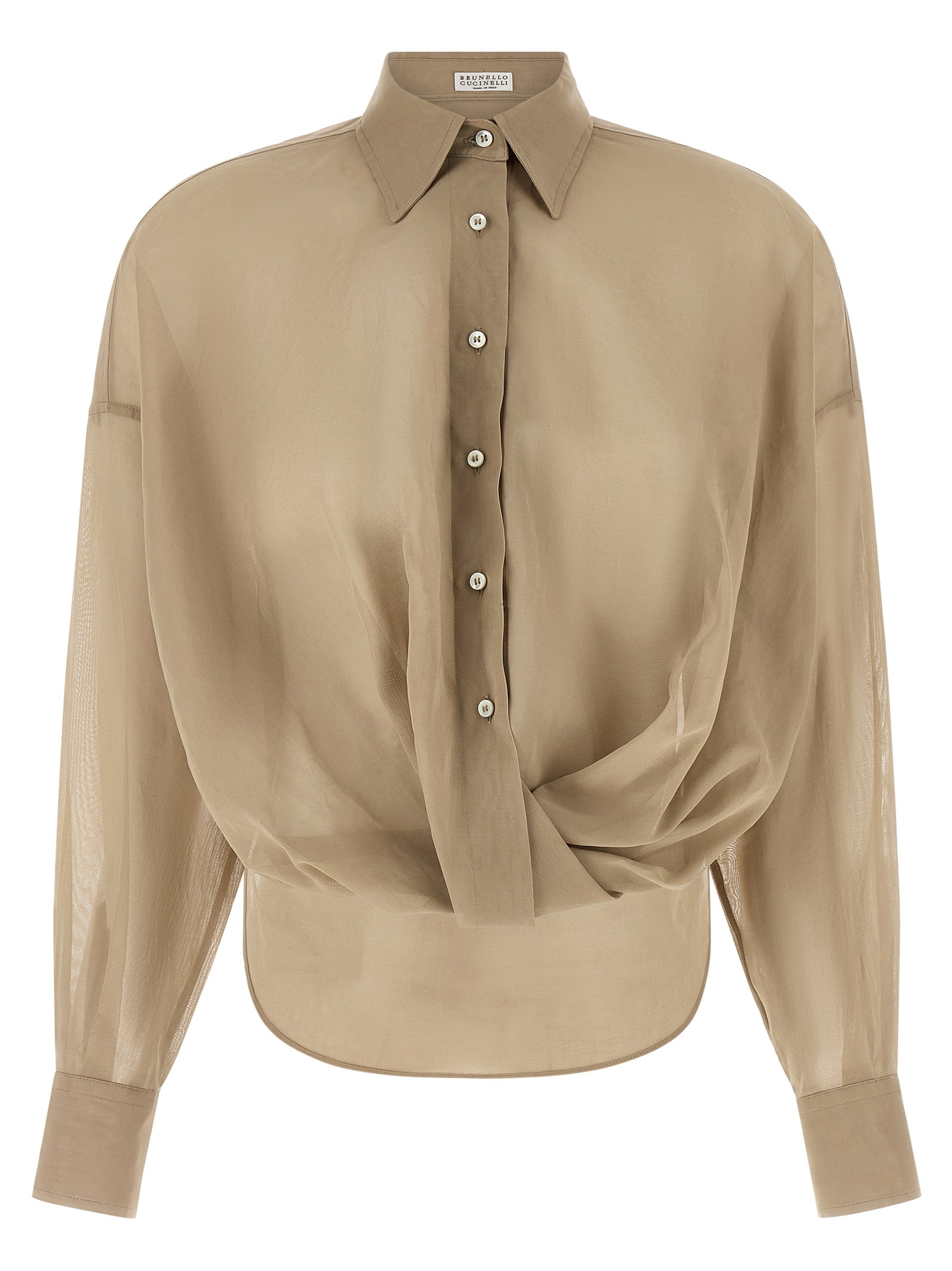 Beige Cotton Blouse