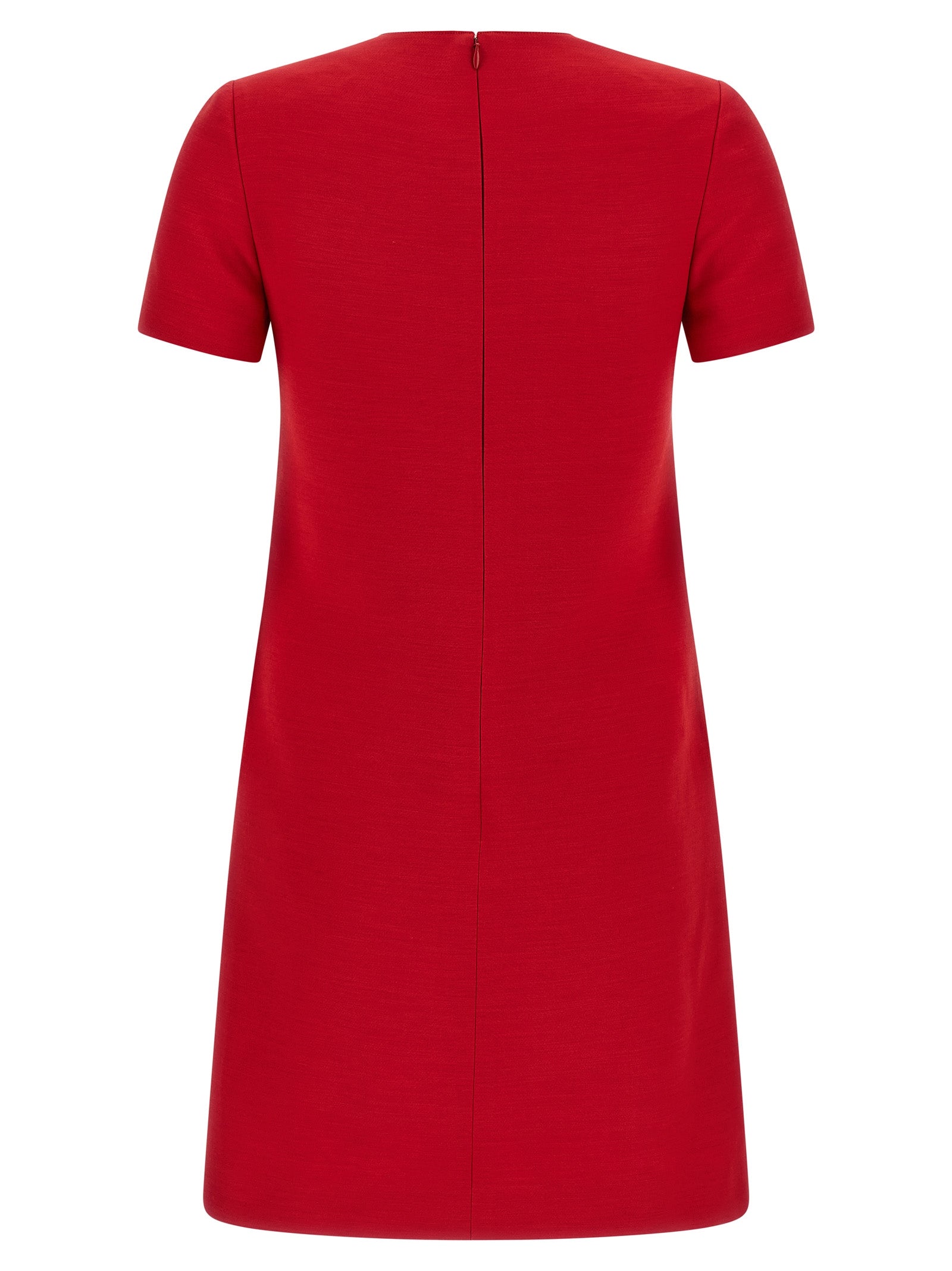 Multicolor Virgin Wool Short Dress