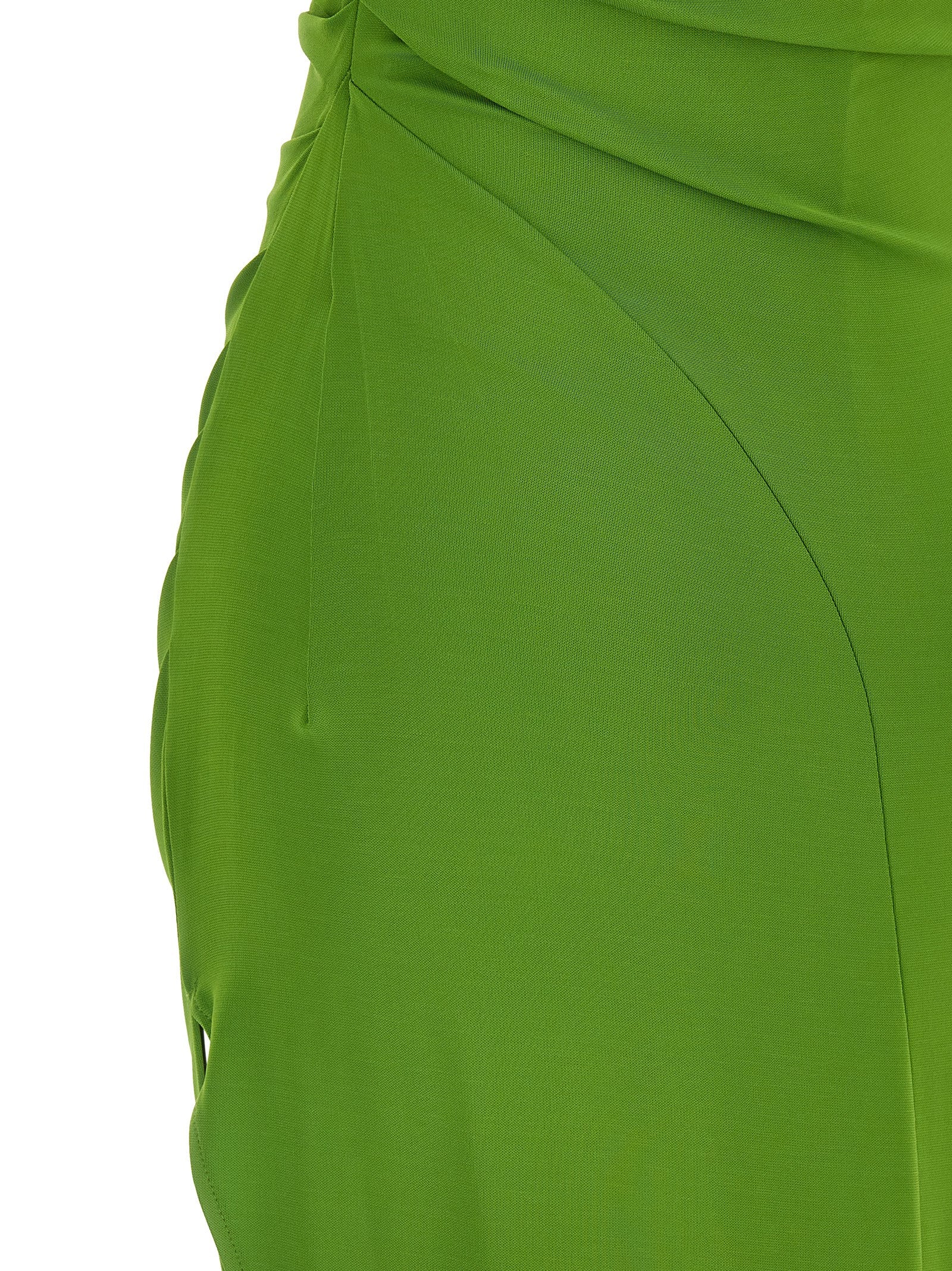 Bicolor Viscose Long Dress