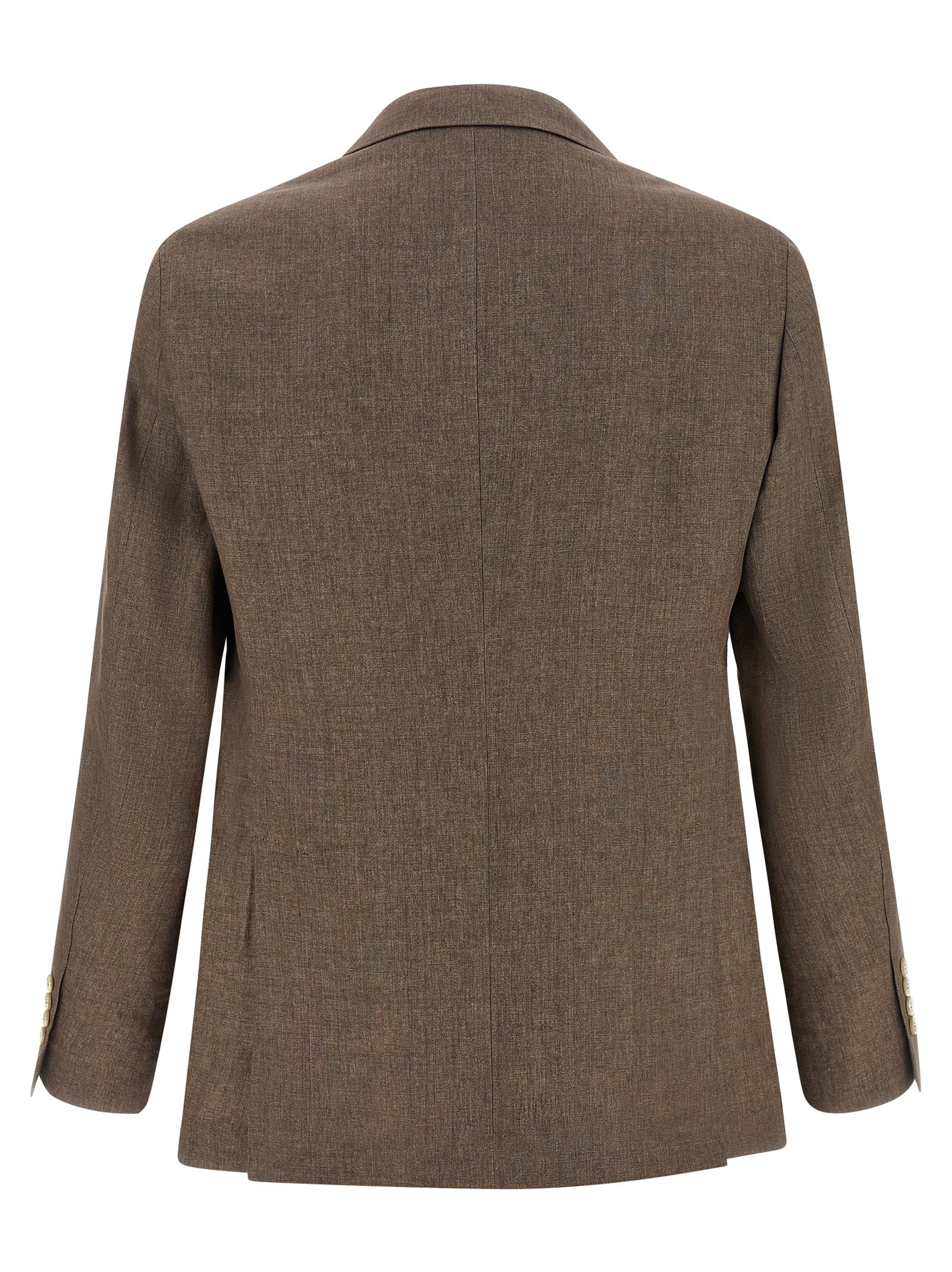 Brown Linen Blazer
