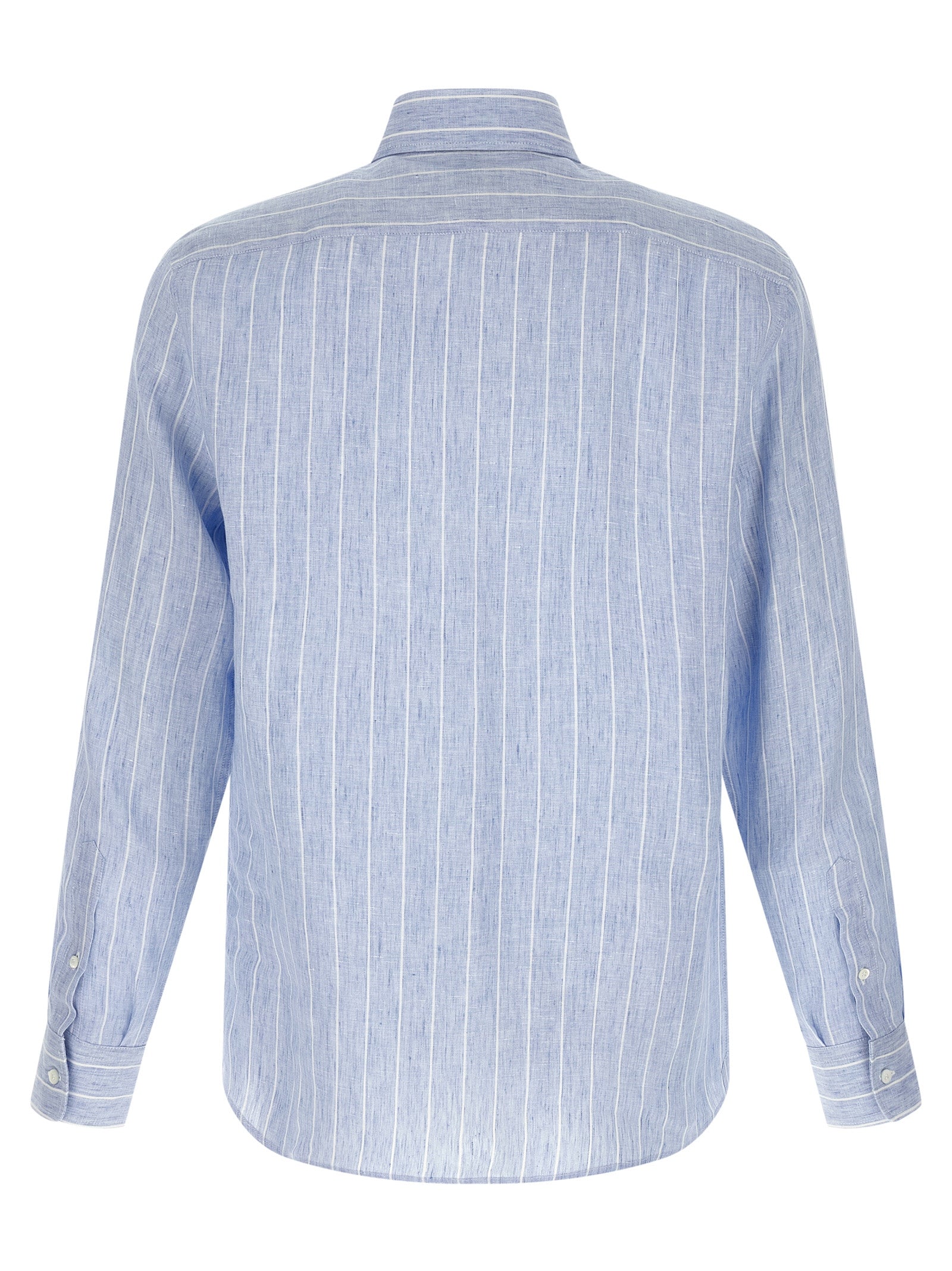 Blue Linen Blouse