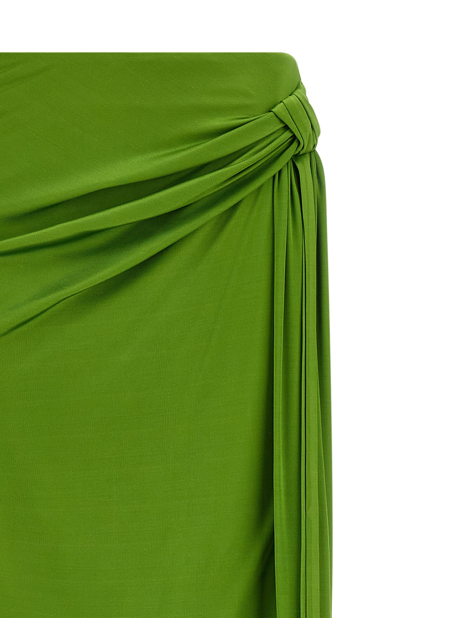 Bicolor Viscose Mini Skirt