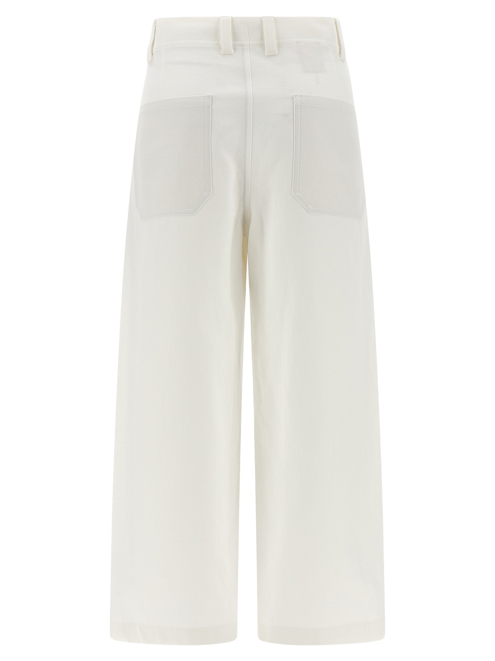 White Cotton Chino Pants
