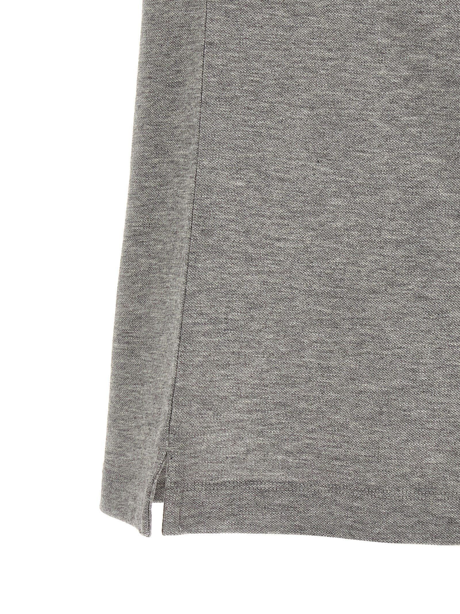 Gray Cotton Polo Shirt