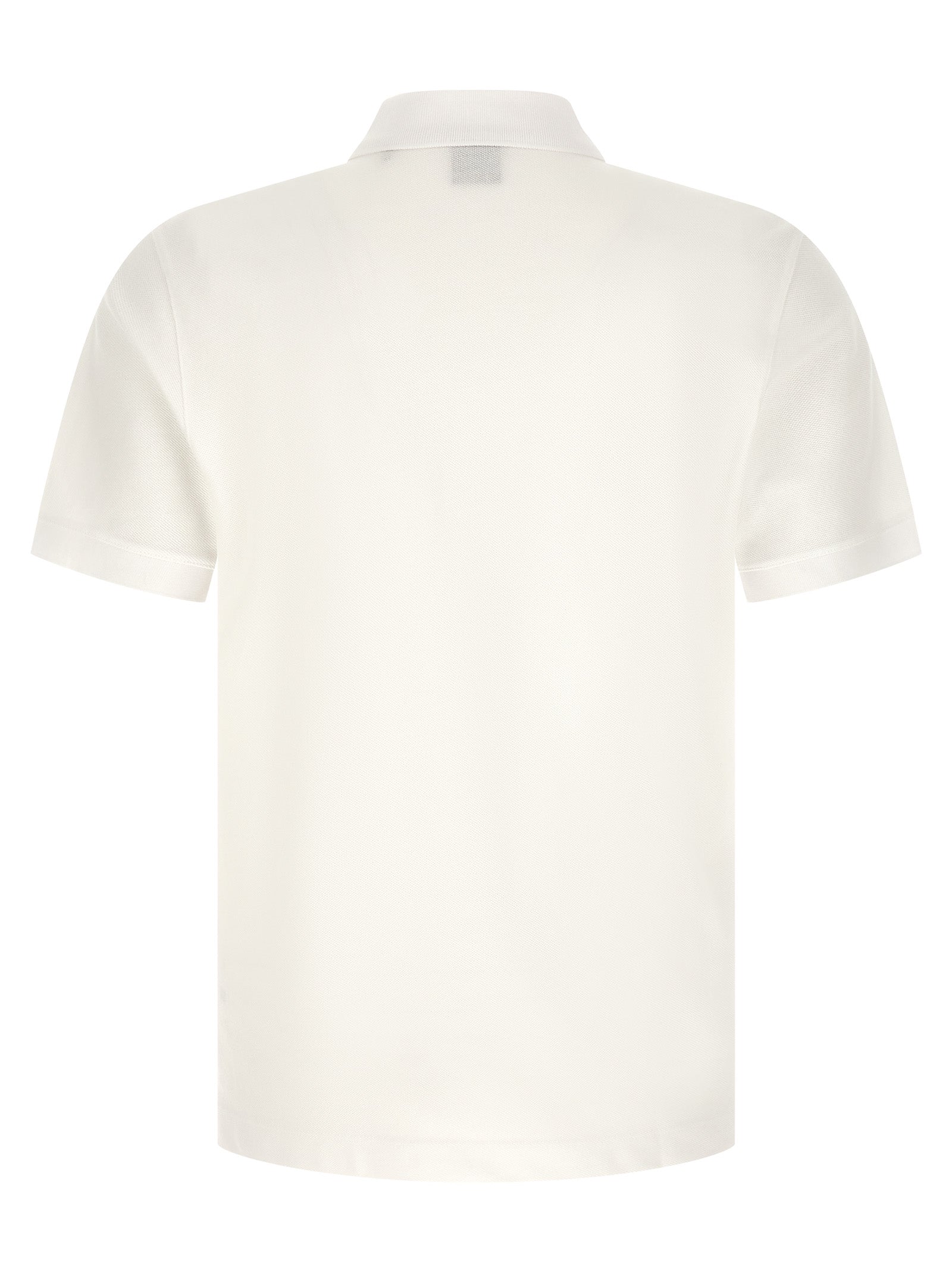 White Cotton Polo Shirt