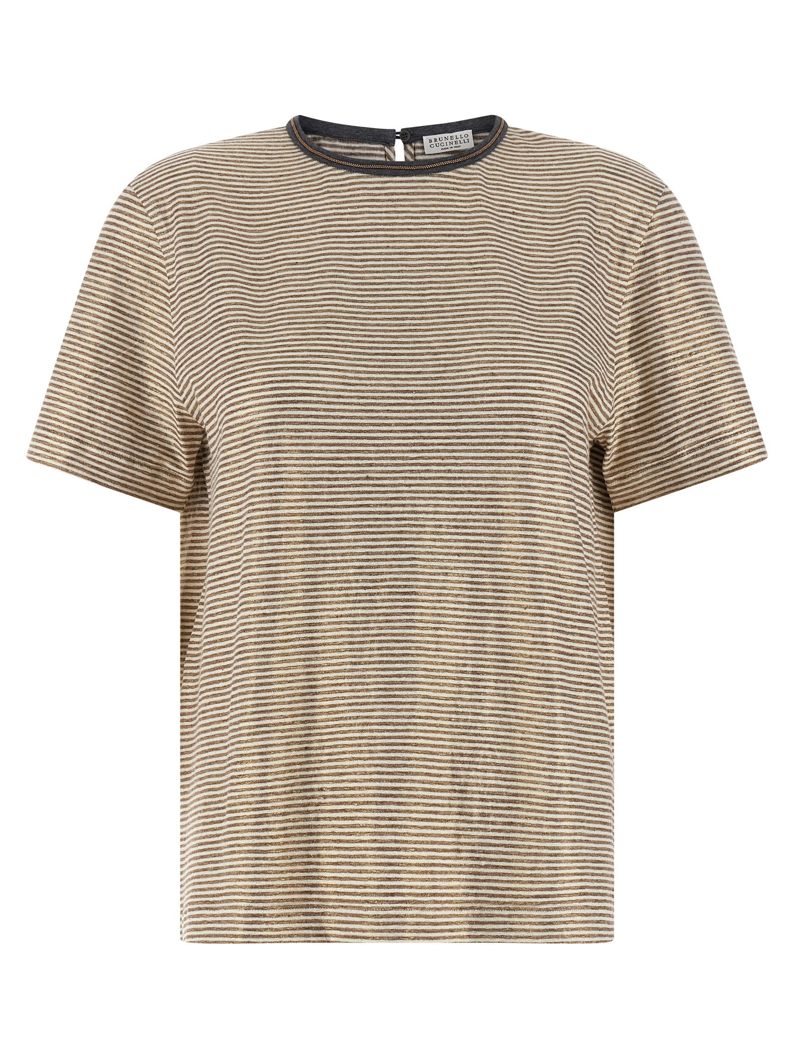 Multicolor Linen T-Shirt