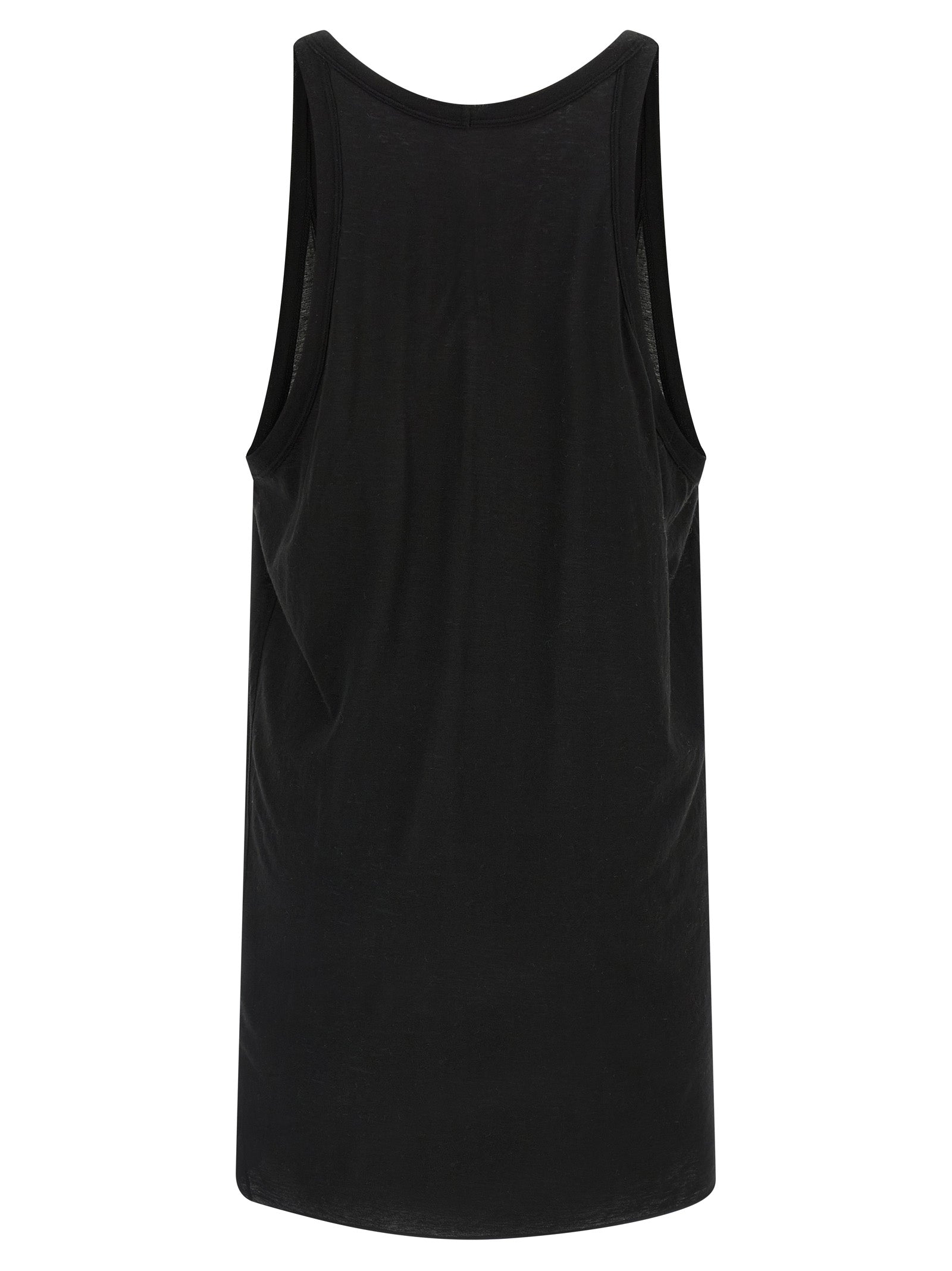 Rick Owens Svarte Bomullstanktopper