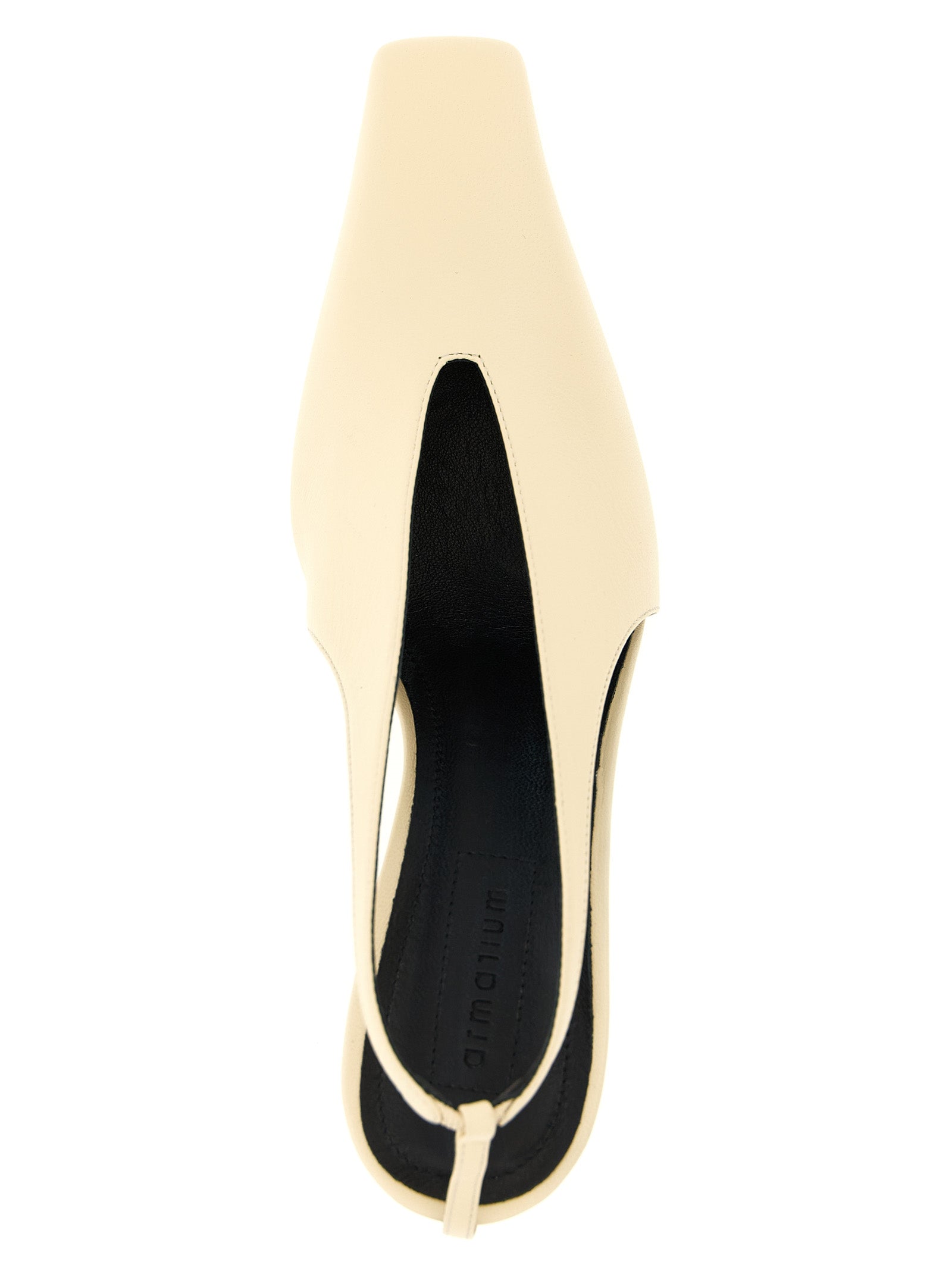 Beige Lambskin High Heel Pumps