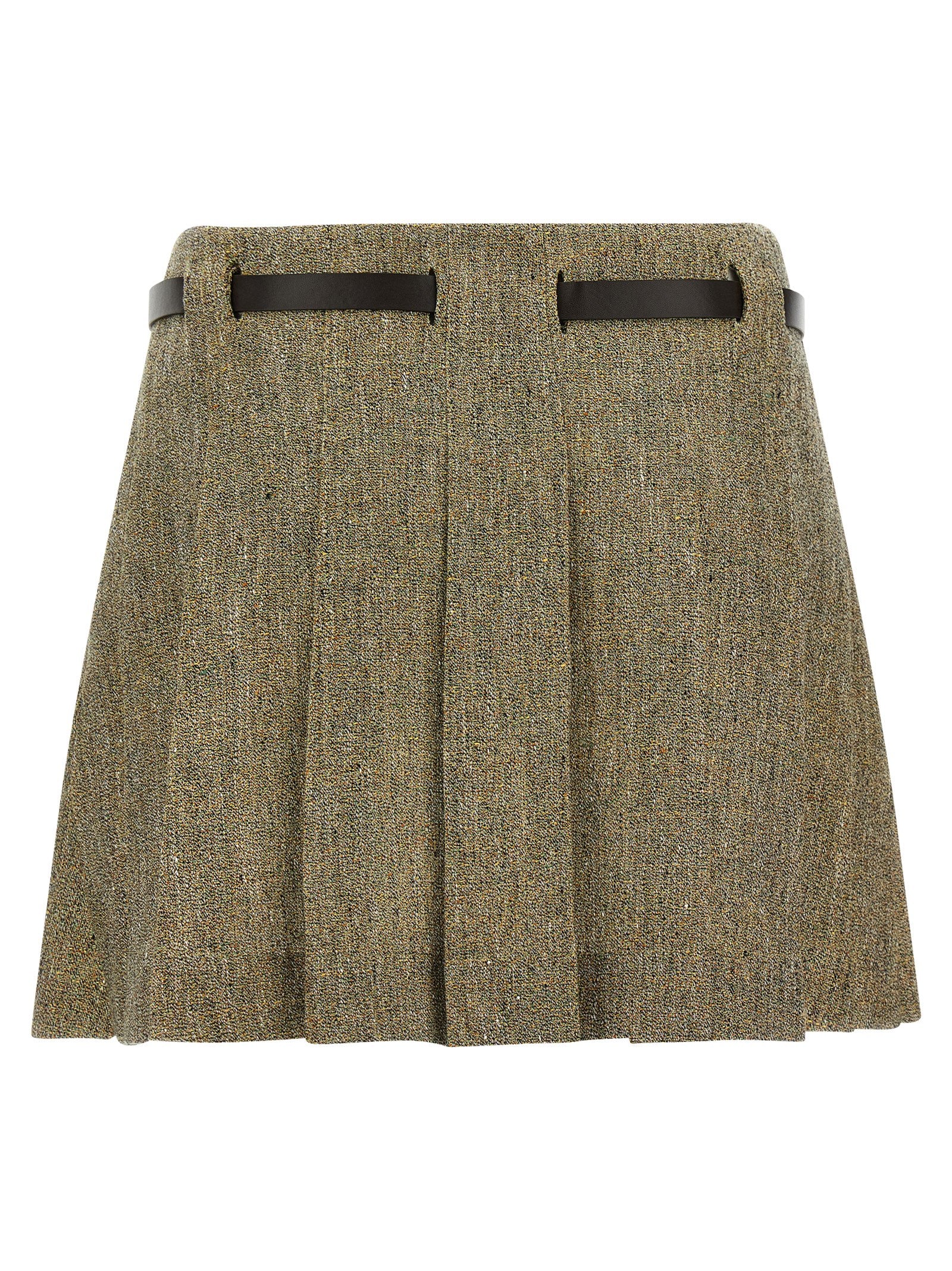 Multicolor Linen Long Skirt