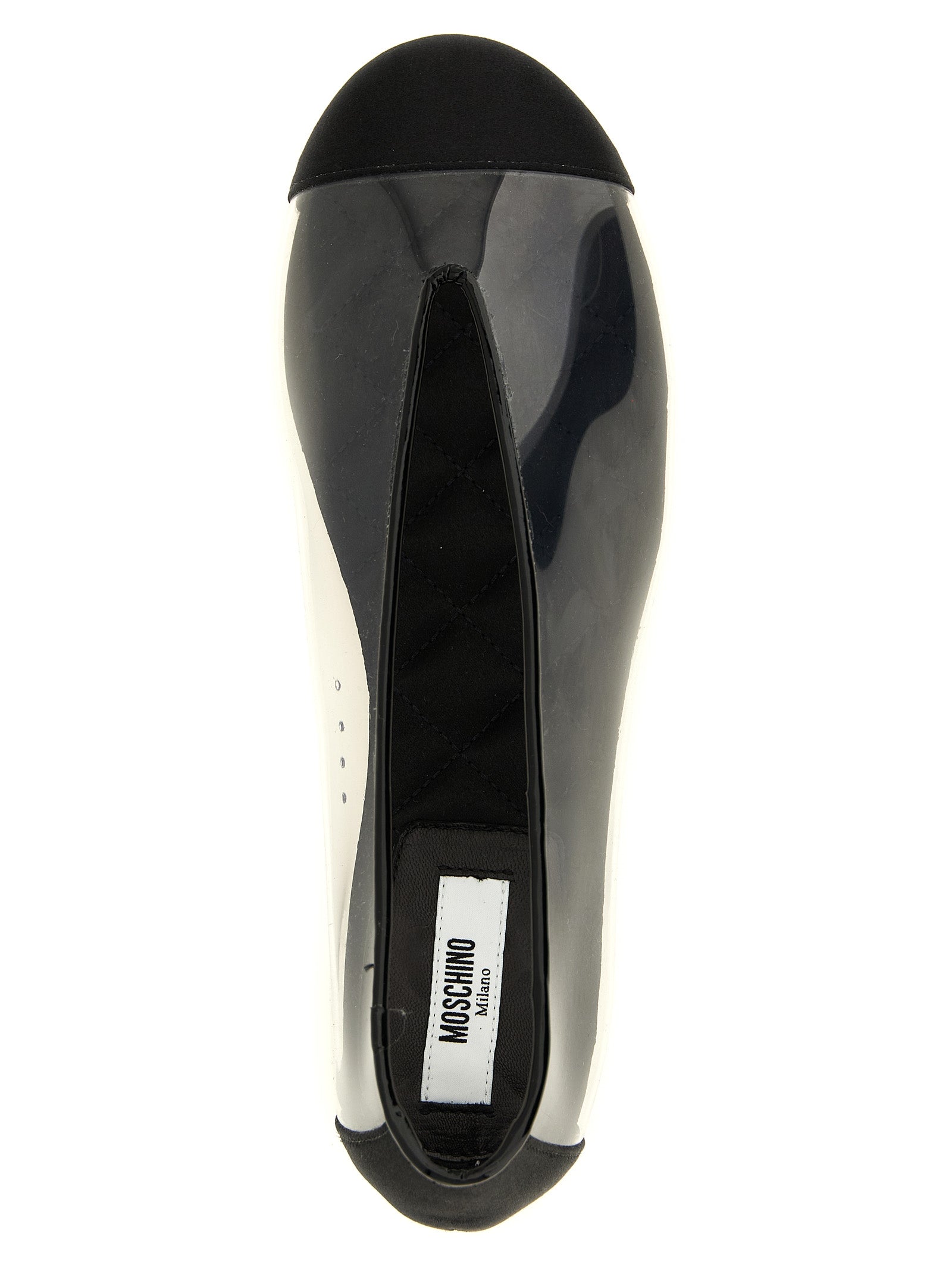 Black Pvc Ballet Flats