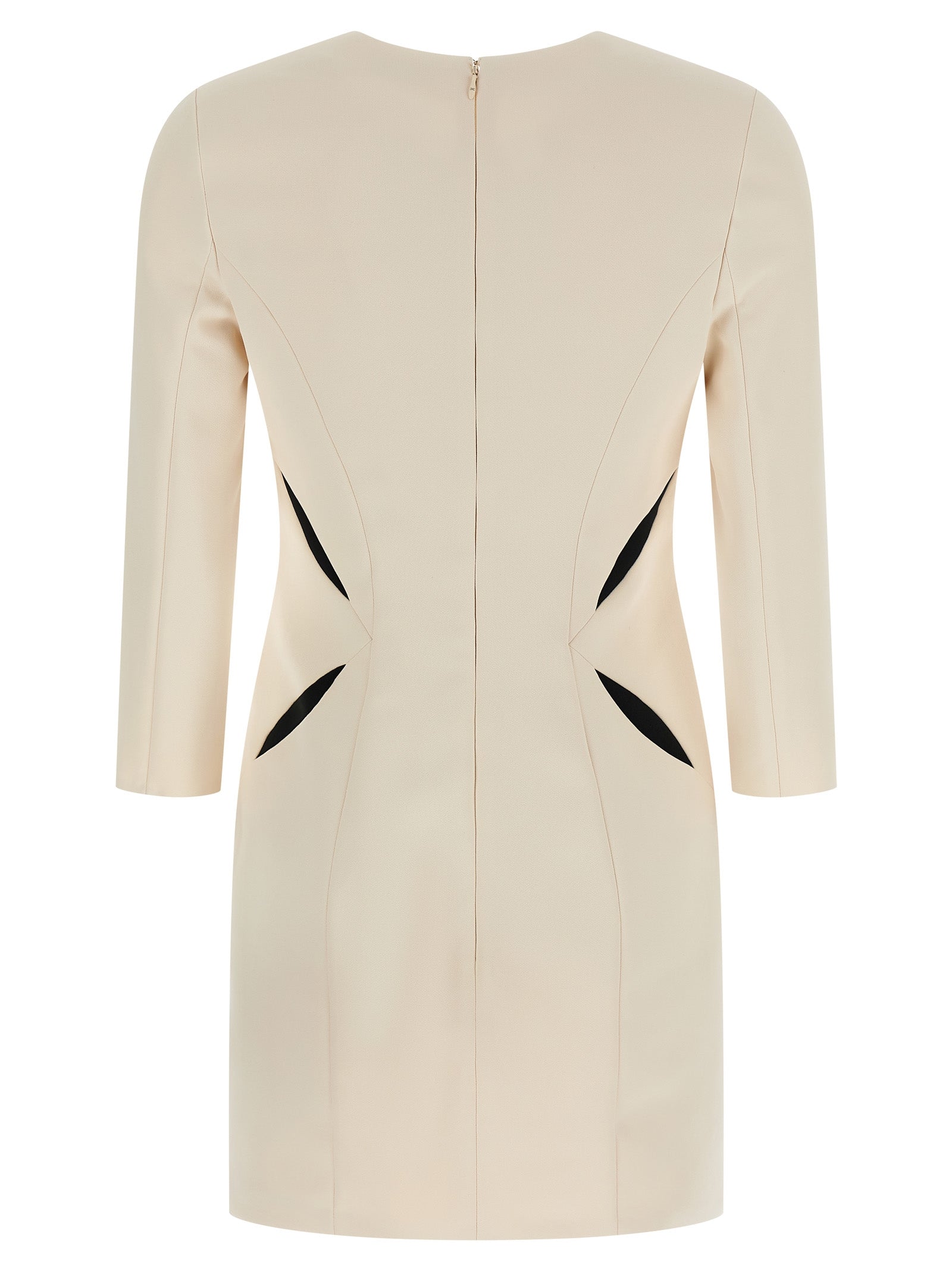 Bicolor Polyester Short Dress