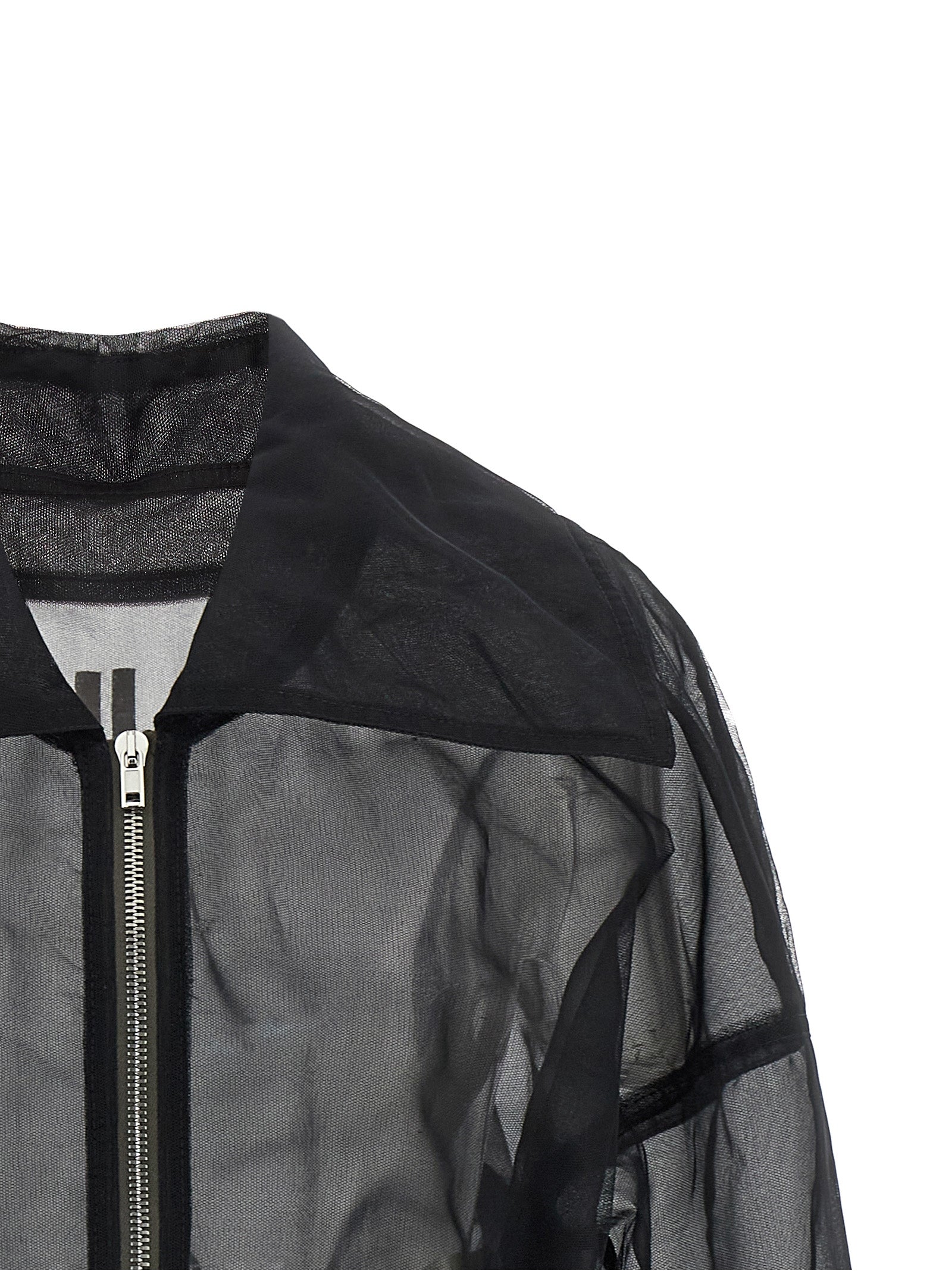 Black Nylon Bomber