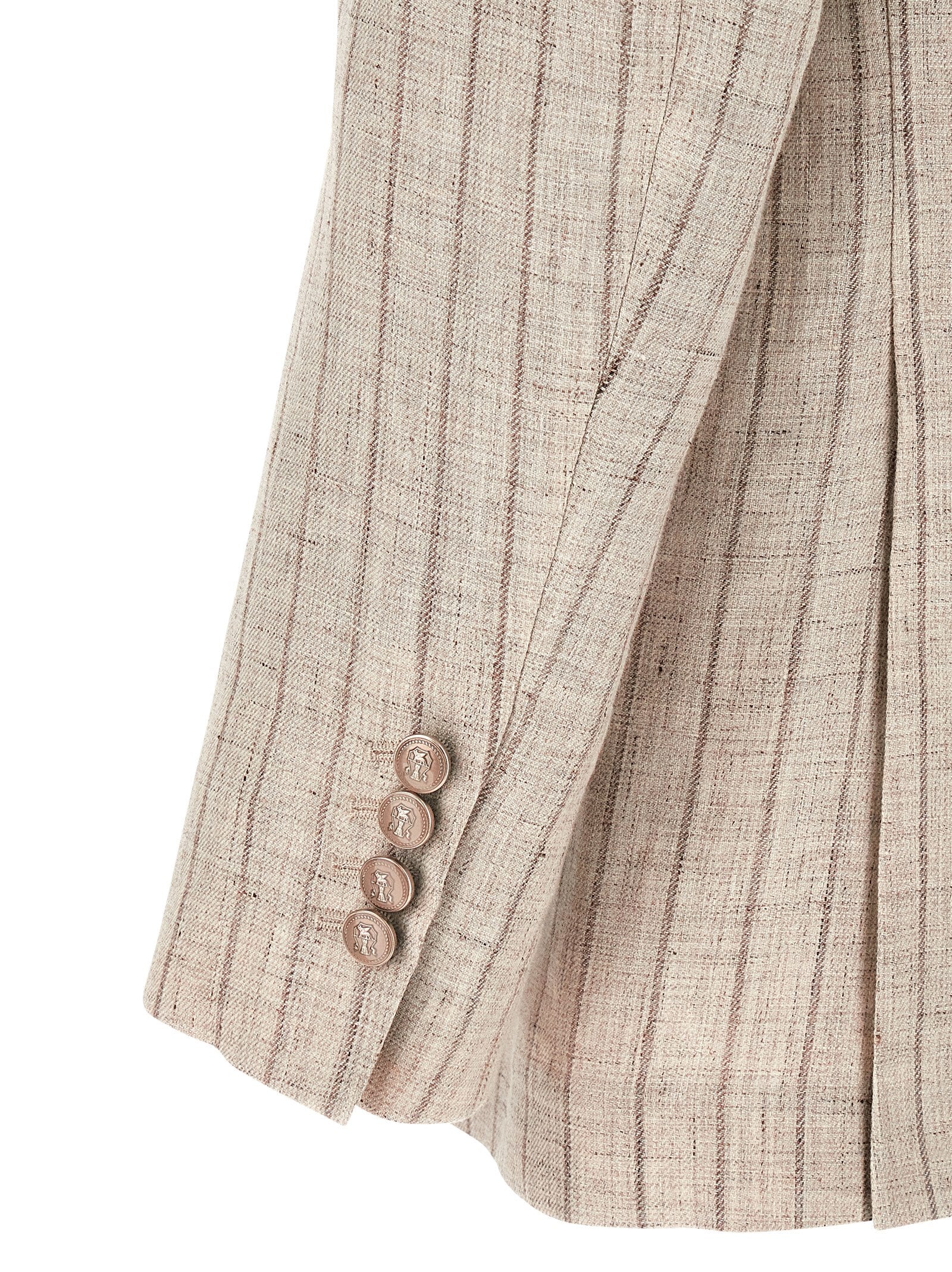 Gray Linen Blazer