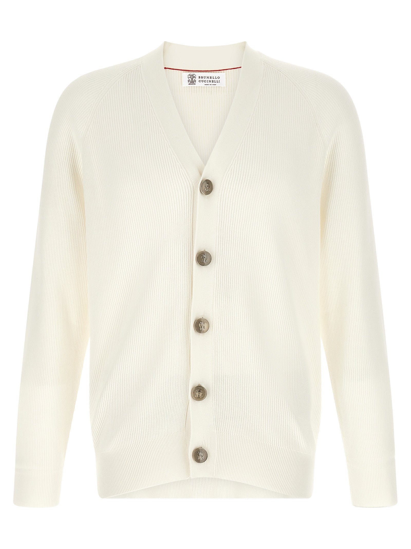 White Cotton Cardigan
