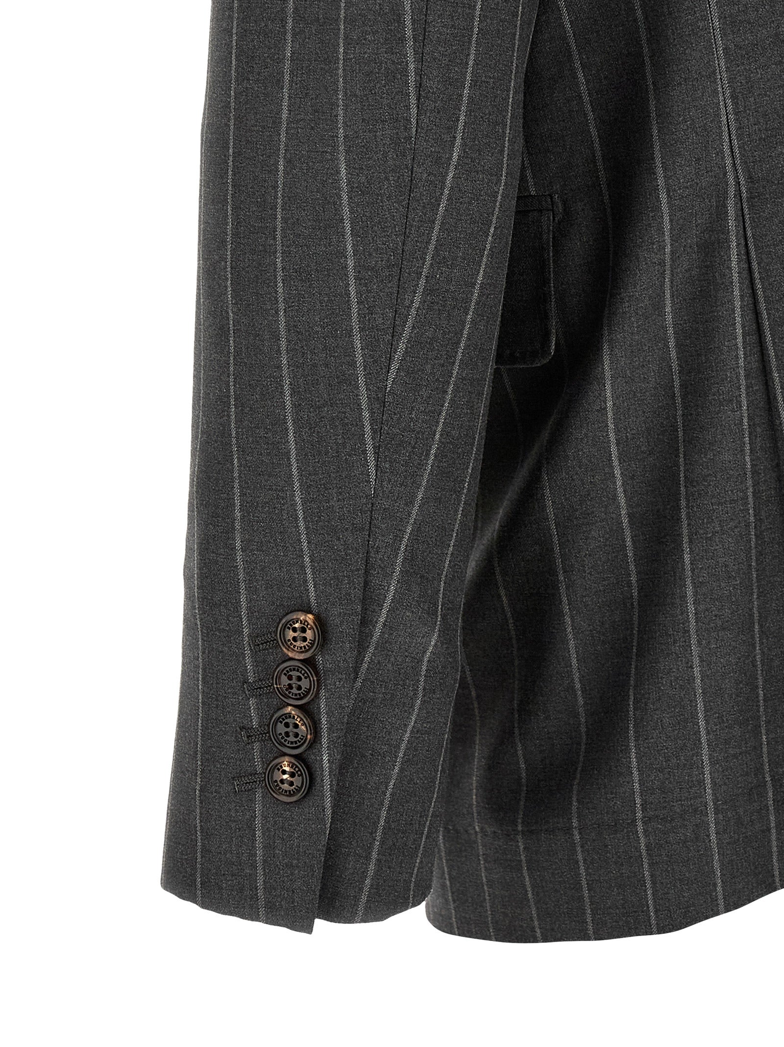 Gray Virgin Wool Blazer