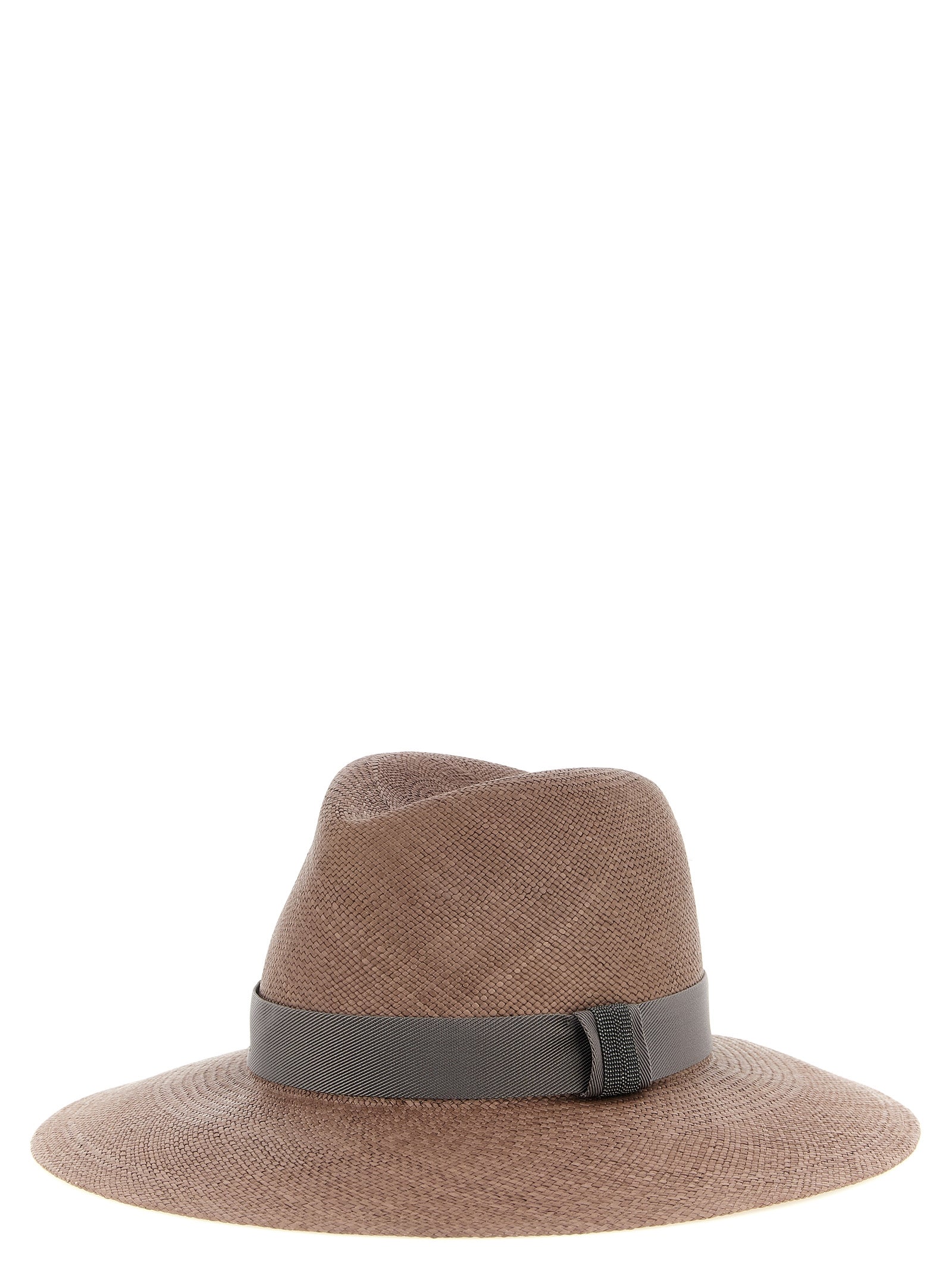 Fedora de cáñamo marrón Brunello Cucinelli